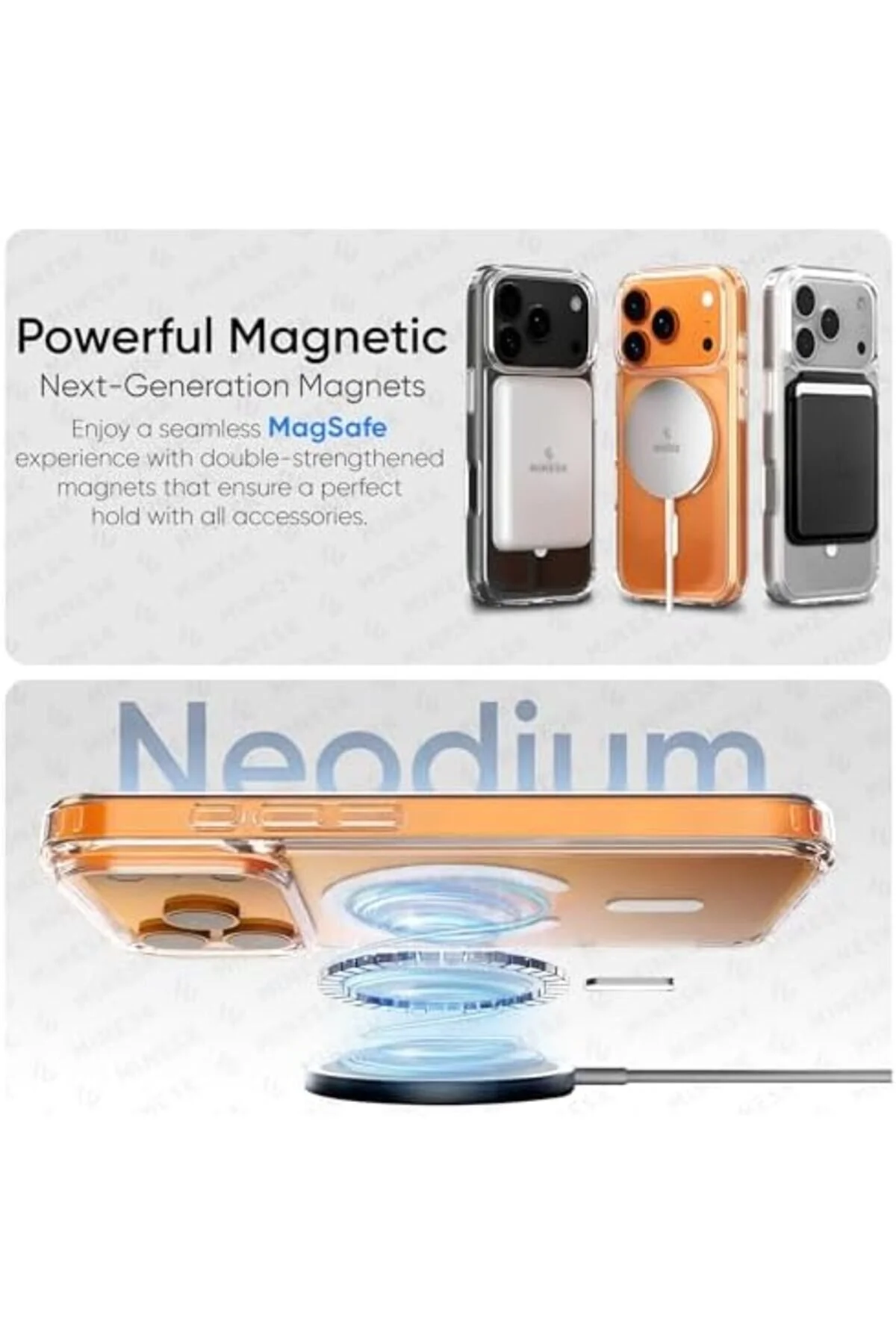 کاور و قاب کیس سازگار با کیفیت ممتاز سری ORIGIN برای BFSX 17 PRO MAX CRYSTAL CLEAR SUPER TRANSPARENT MATERIAL BRF