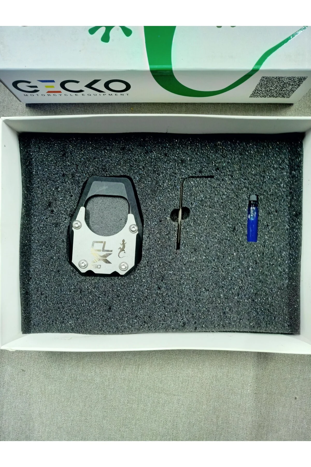 کیت گسترش پایه جانبی موتور CLX 250 از جنس پلیمر GECKO