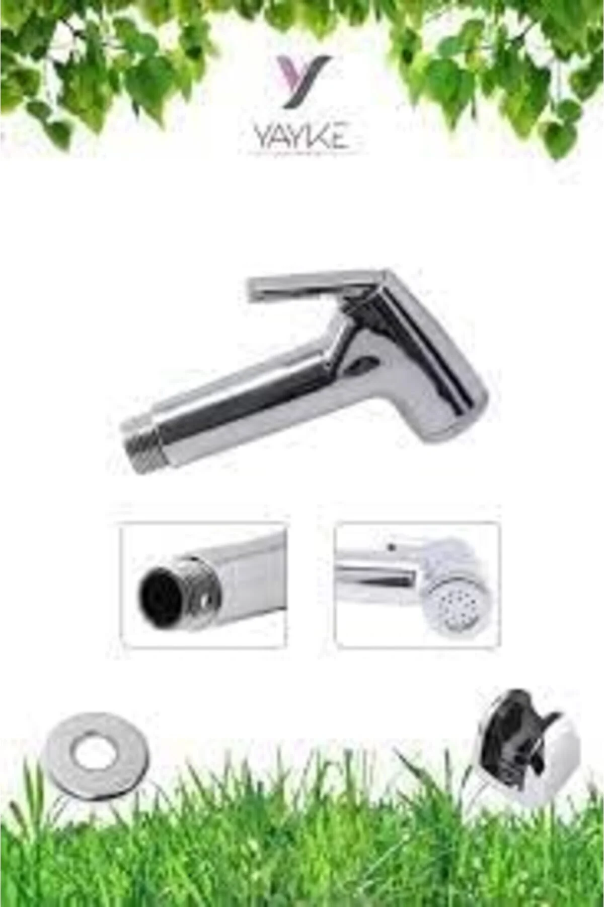 سیستم دوش ست اسپری کروم شاتاف YAPI توالت دستی + پایه شیلنگ مارپیچ G1 2 G3 8 121 BRF