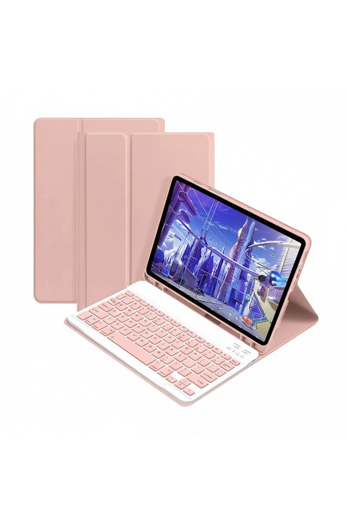 کاور تبلت قاب پایه صفحه کلید بلوتوث سازگار با HONOR PAD X8A 11 اینچی Microcase