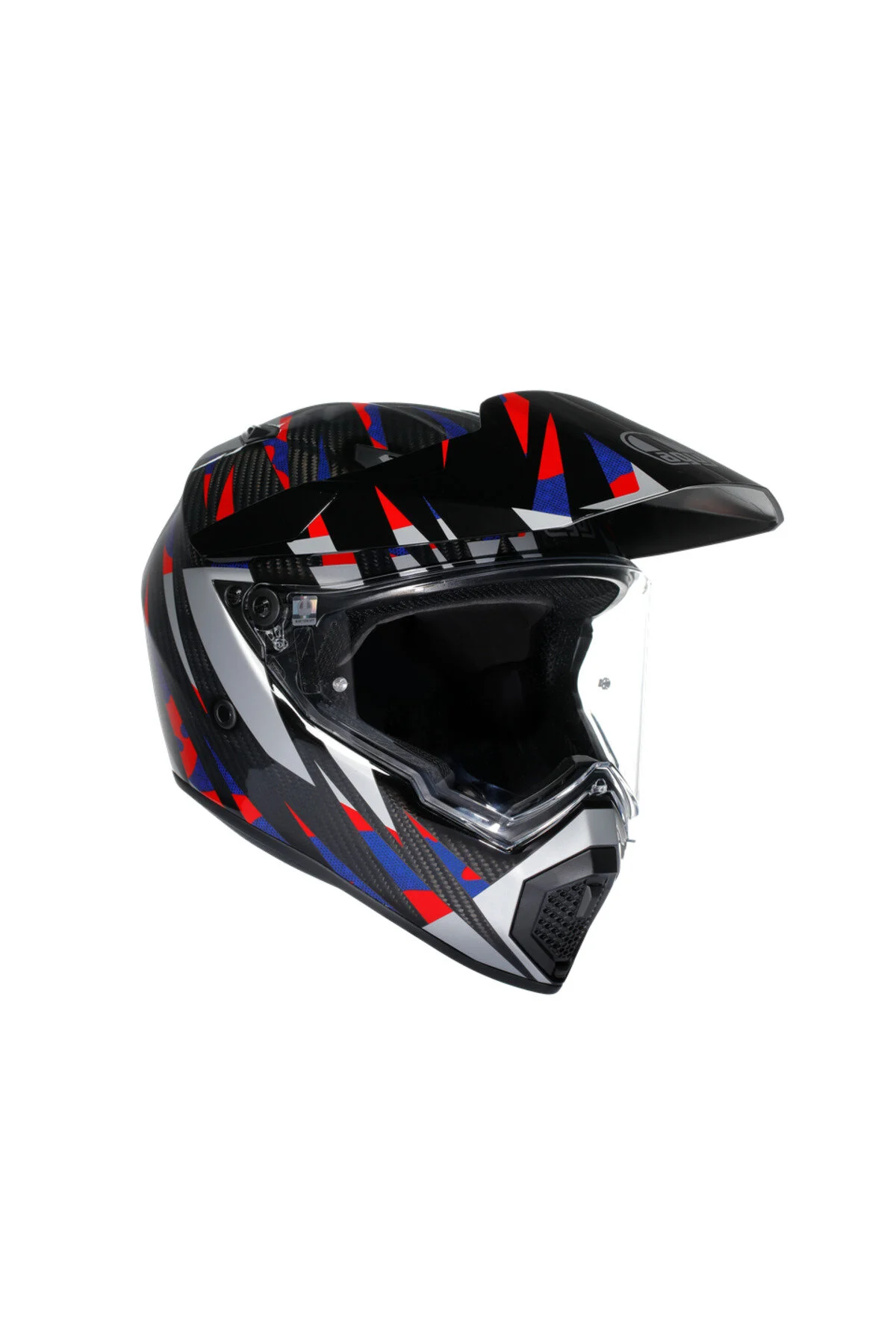 کلاه کاسکت موتورسیکلت بسته AX9 MPLK STEPPA CARBON RED BLUE AGV