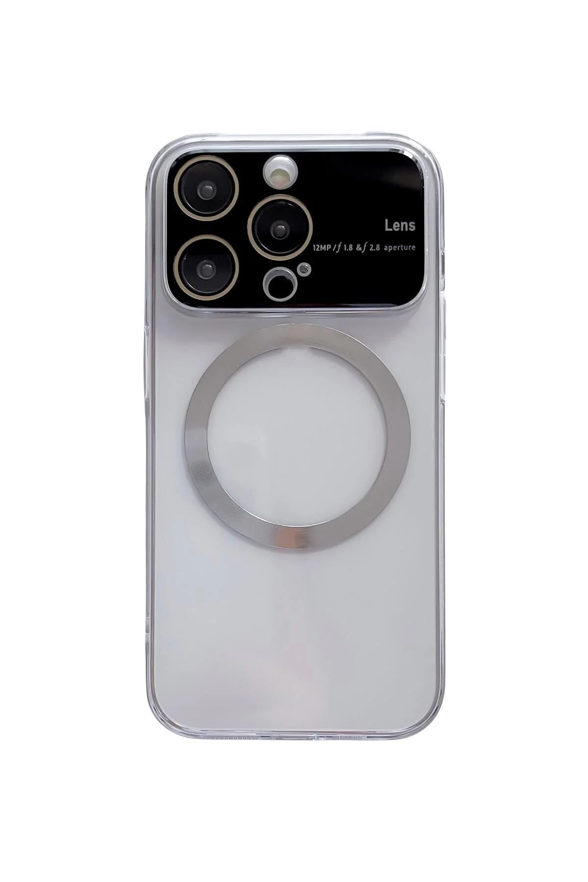 کاور و قاب محافظ پریمیوم MAGSAFE با لنز سازگار APPLE IPHONE 14 PRO MAX شفاف است Shinytech