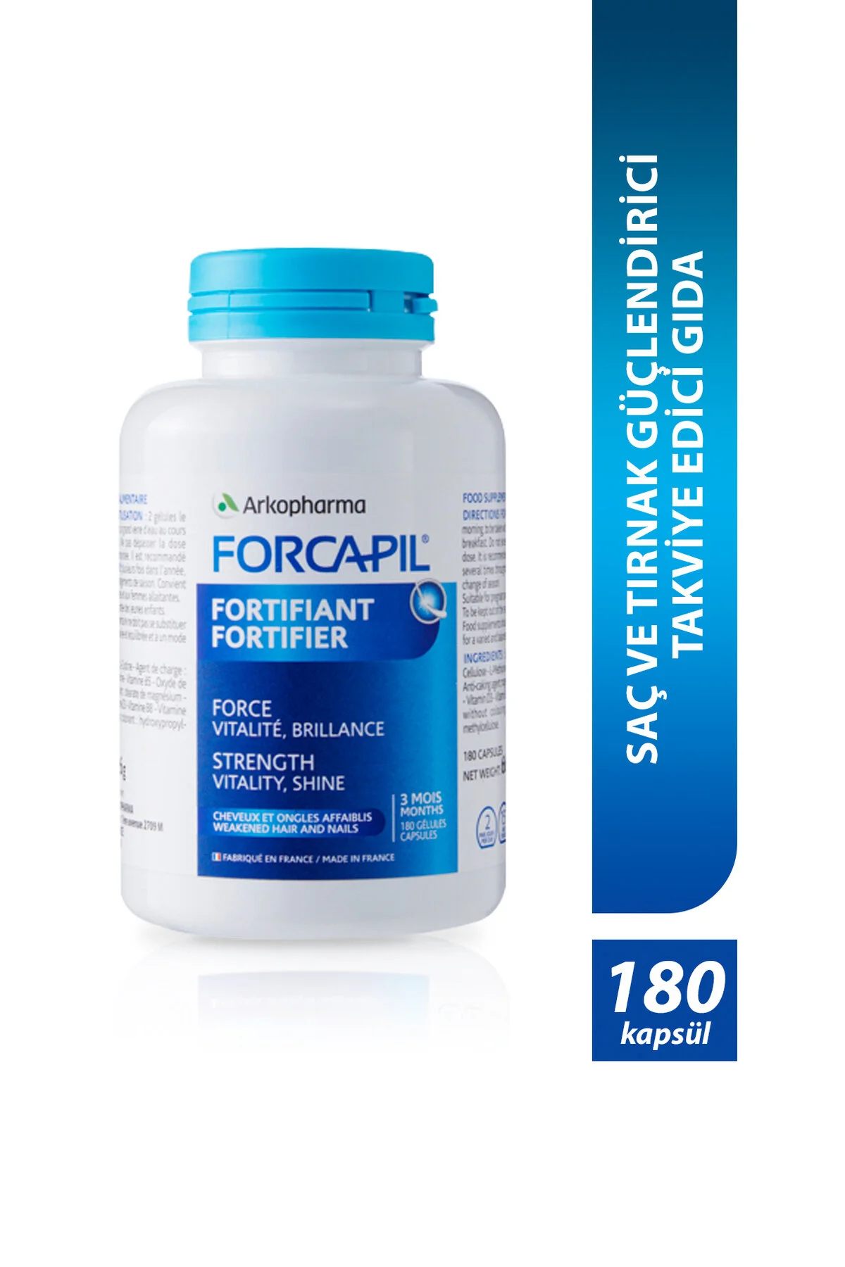 Arkopharma تقویت کننده مو و ناخن Forcapil® Fortifier 180 کپسول