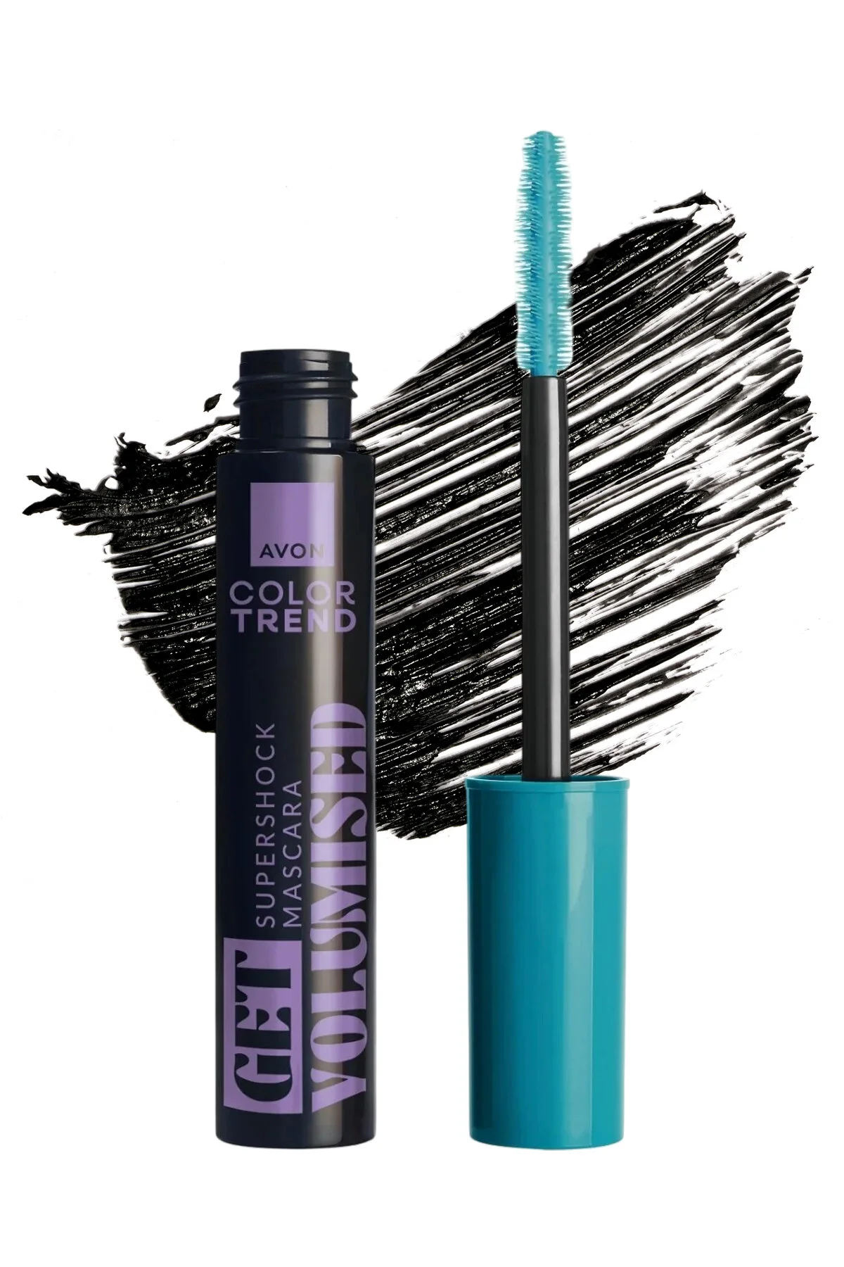 ریمل حجم دهنده سوپر شاک مشکی تیره آون Avon