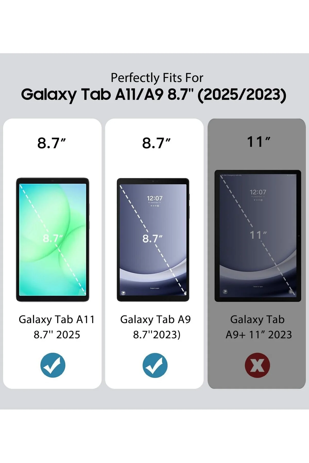 کاور تبلت قاب کودک گربه ای 8.7 اینچی SAMSUNG GALAXY TAB A9 با کاراکتر سرگرم کننده پایه چوبی SM m.tk moveteck