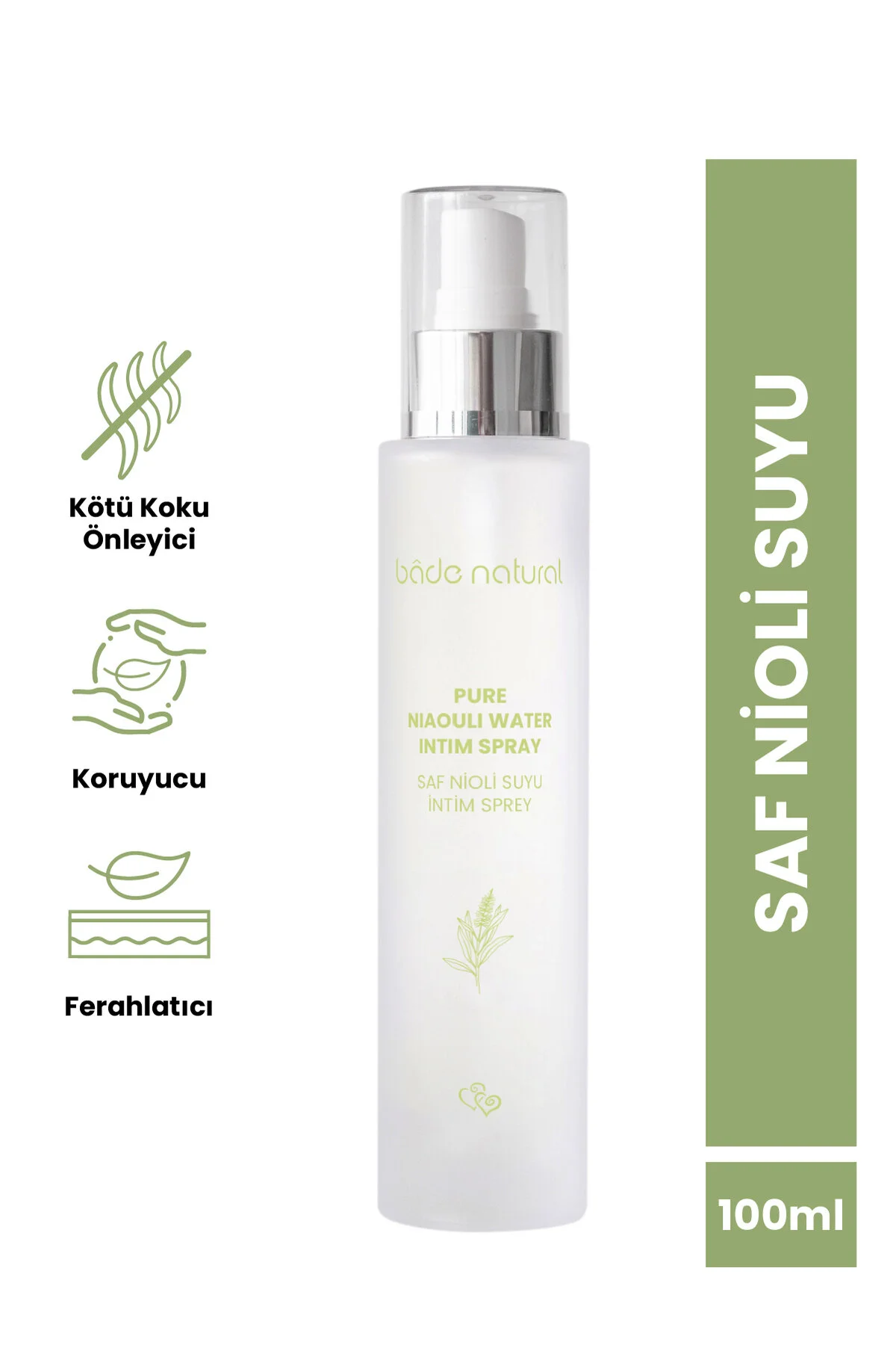 اسپری مراقبت بهداشتی ناحیه تناسلی نیولی بد نچرال (%۱۰۰ طبیعی - ۱۰۰ میل)                   Bade Natural Nioli Suyu Intim Bakım Spreyi %100 Doğal 100ml