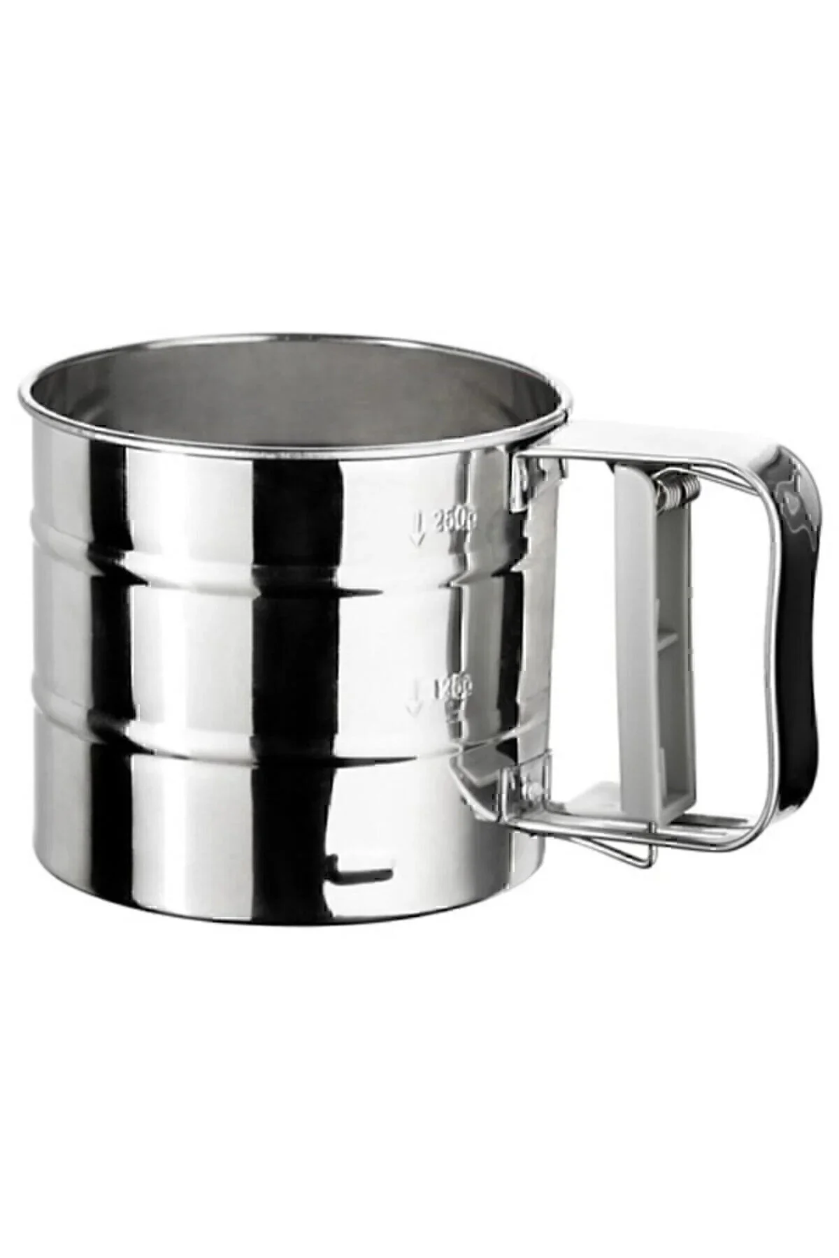 آبکش صافی و آبگیر مربع آرد از جنس استنلس استیل با ظرفیت 250 گرم  Kitchen Design Lab