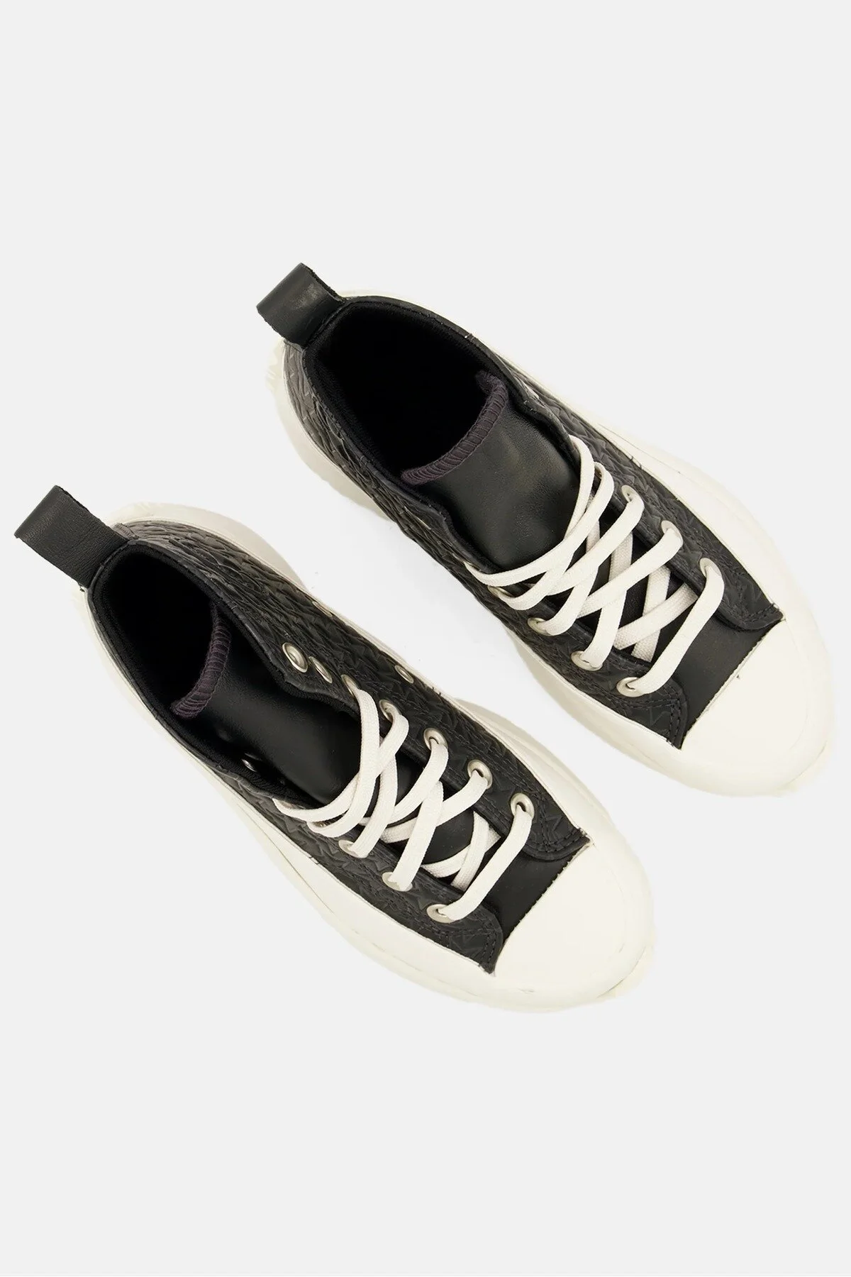 اسنیکر کفش ورزشی روزمره کتانی مشکی زنانه RUN STAR HIKE HIGH کانورس Converse