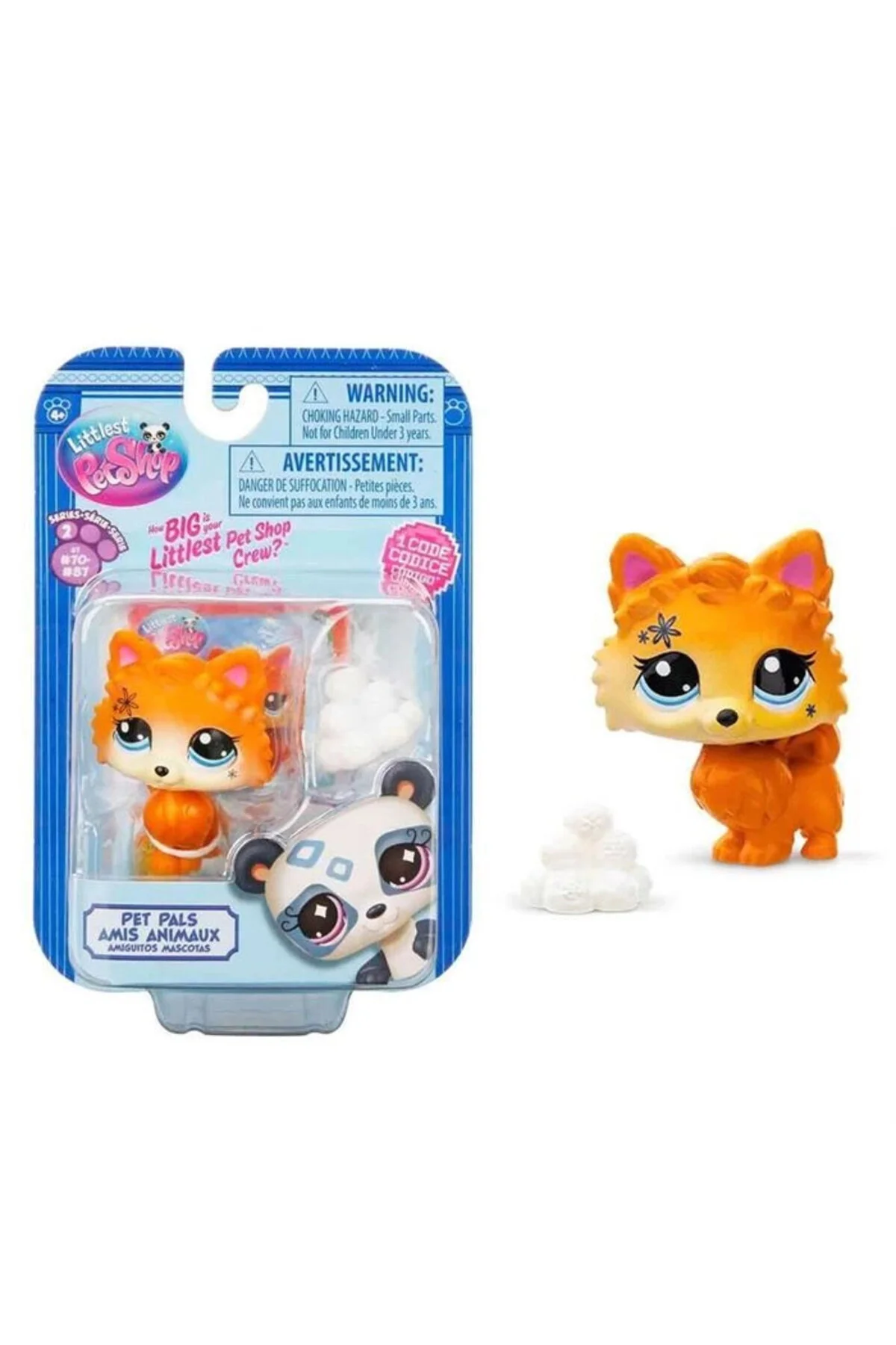 عروسک های اسباب بازی و لوازم جانبی 1000522 کوچکترین پت شاپ MINIS SINGLE PACK S2 70 – PANDA NEW Littlest Pet Shop
