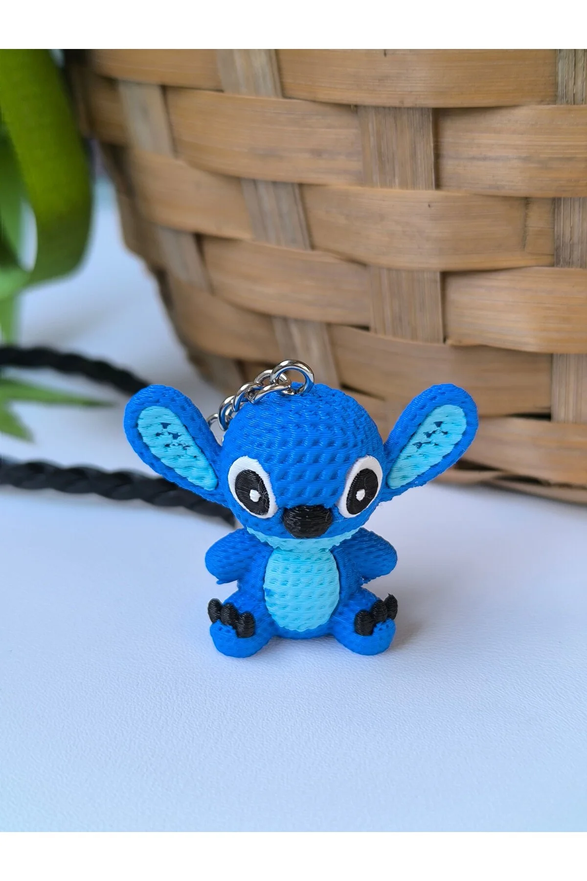 جلیقه کلید جاکلیدی سه بعدی MINI SIZE LILO STITCH با لوازم جانبی چرمی Esey Dizayn