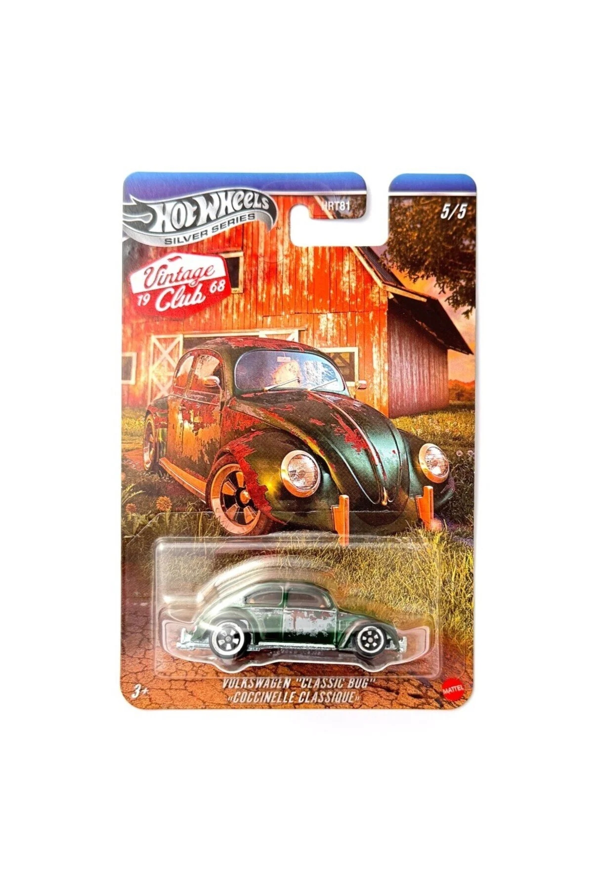 اسباب بازی های فیگور دیگر اتومبیل سری نقره ای قدیمی اشکال کلاسیک فولکس واگن HOT WHEELS
