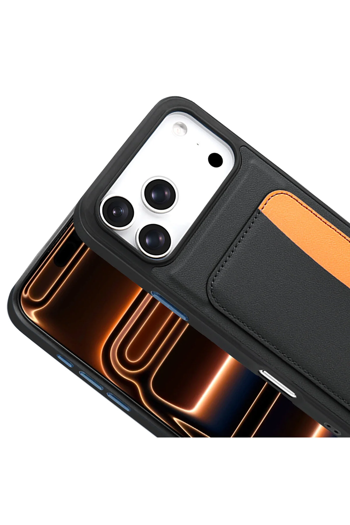 کاور و قاب روکش سیلیکونی APPLE IPHONE 17 PRO CASE ZORE X CARD با جای کارت Casesuar