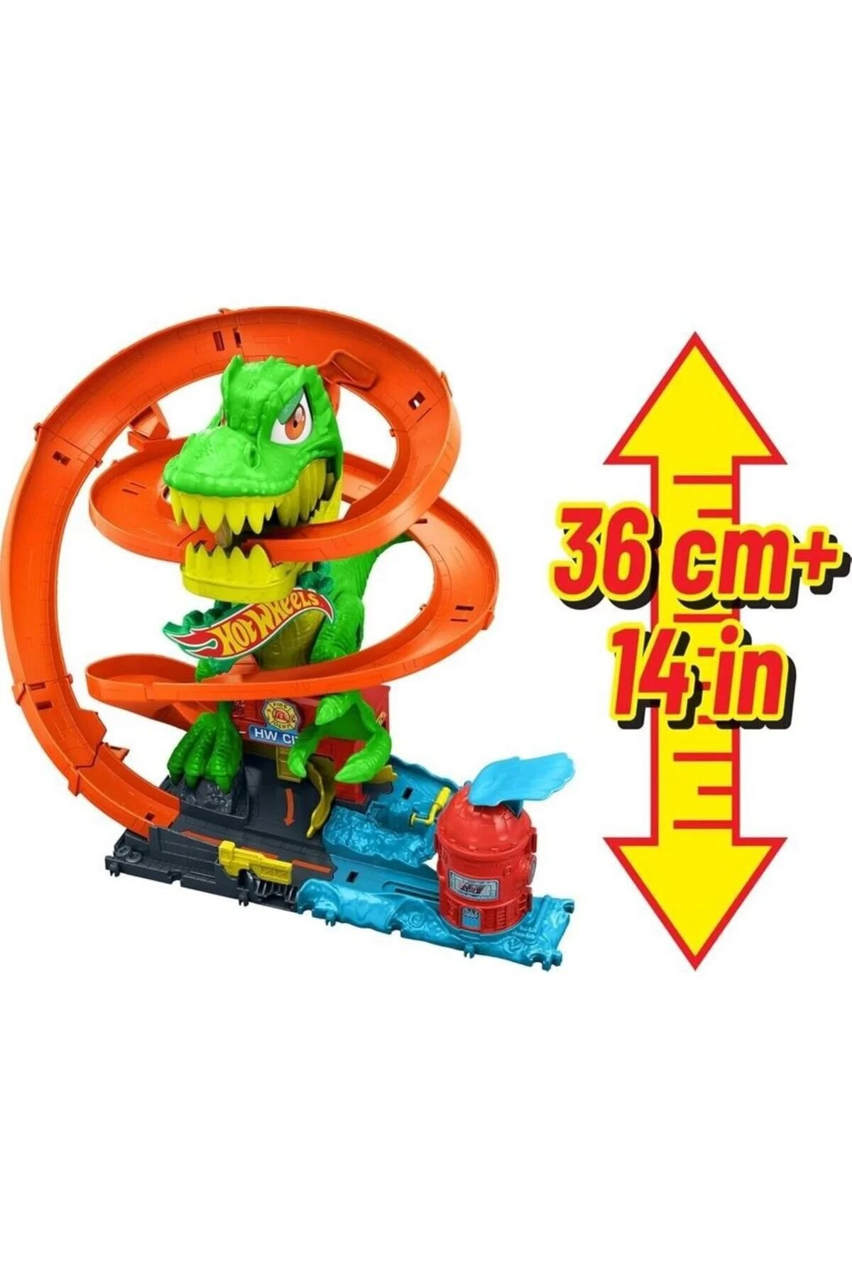اسباب بازی های فیگور دیگر مجموعه T REX و FIRE STATION TOY HOT WHEELS