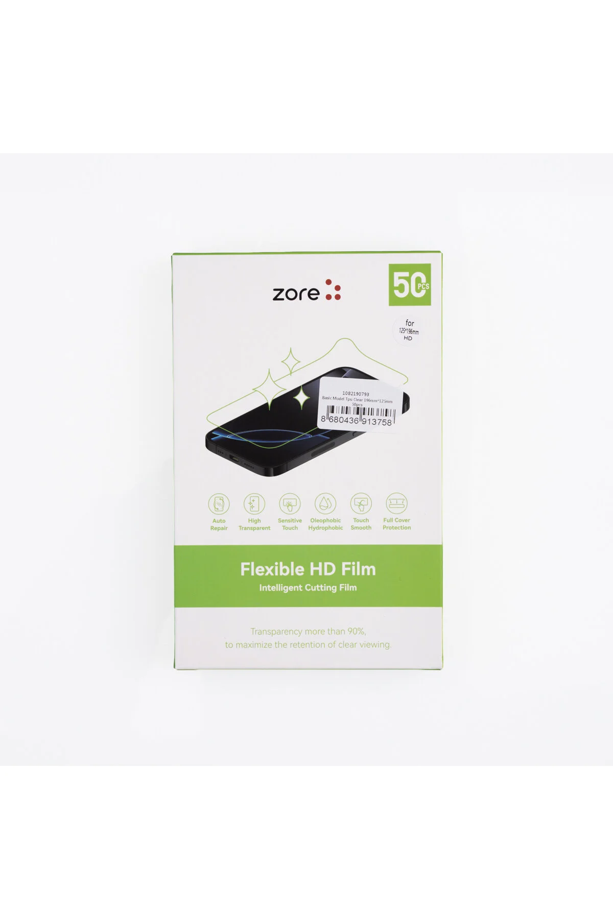 محافظ صفحه نمایش TPU شفاف مدل Zore Basic با ابعاد 196mm x 125mm و بسته 50 عددی HTstore