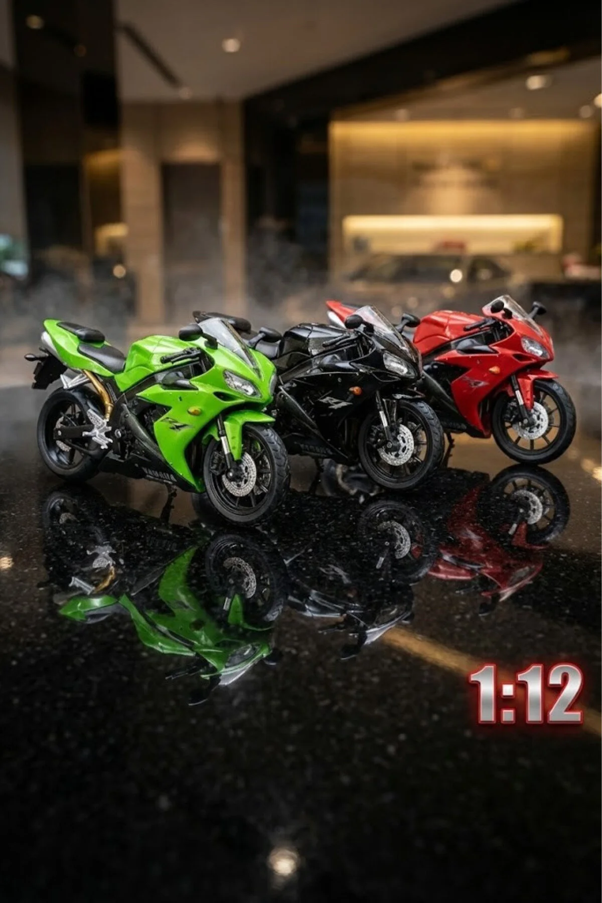 ماشین اسباب بازی موتور سیکلت یاماها YZF R1 مدل 1:12 SCALE FINE DETAIL DIECAST craftivio