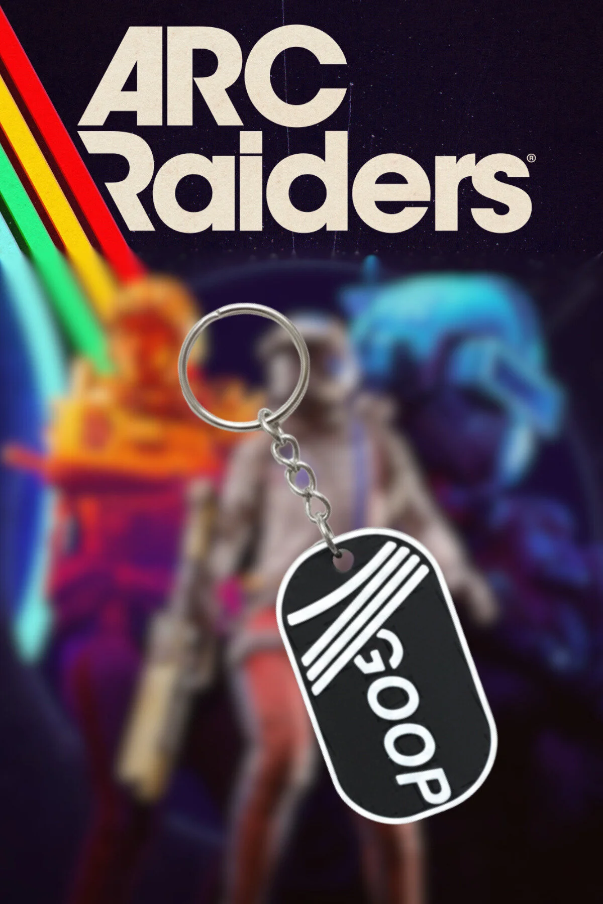 جلیقه کلید ARC RAIDERS 2 PECE CHAIN KEYCHAIN طراحی شیک لوازم جانبی ویژه بادوام محکم با هدیه حلقه NUBLADO