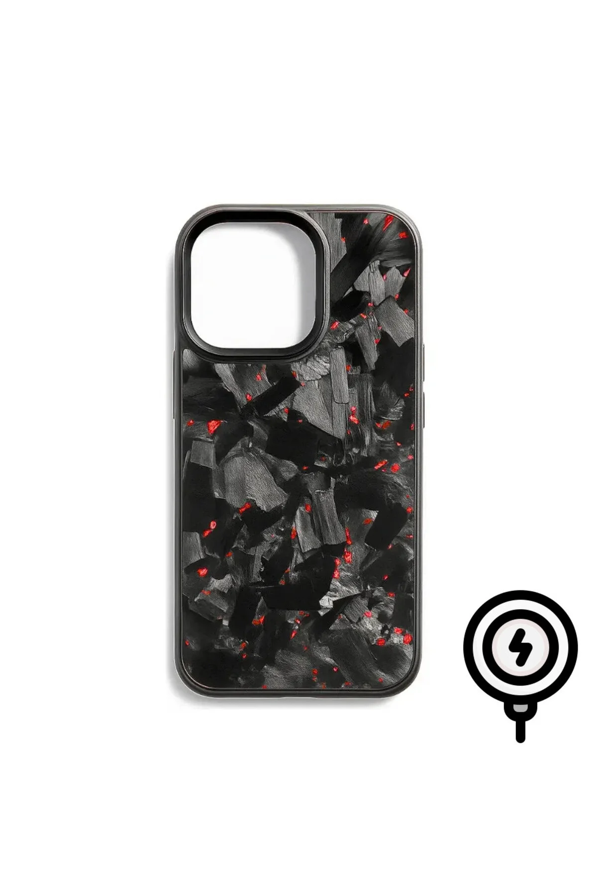 کاور و قاب MAGSAFE فیبر کربن با الگوی بزرگ IPHONE 14 PLUS carbonicase