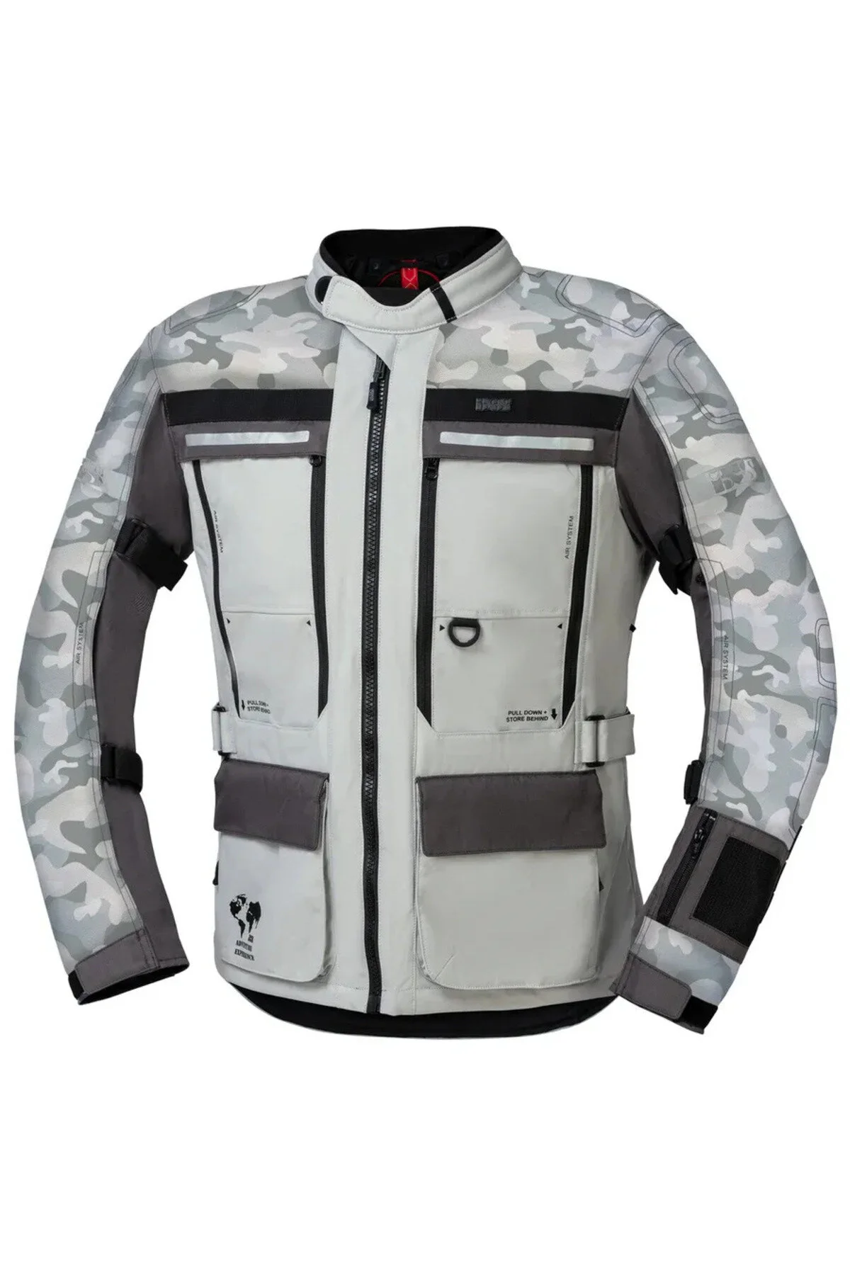 کاپشن موتورسوار مردانه ژاکت استتاری MONTEVIDEO AIR 3.0 GRAY L IXS