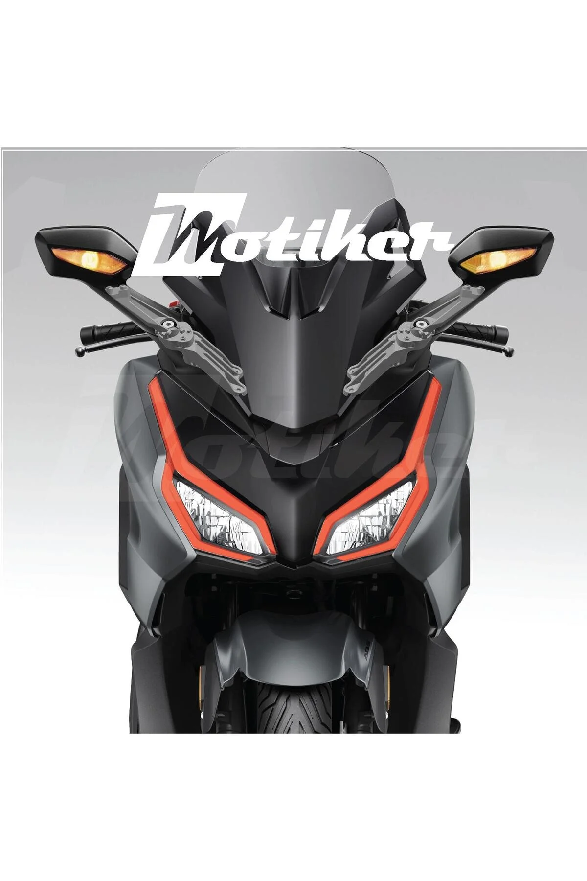 محافظ باک و برچسب طراحی چراغ جلوی فیلم جلو قرمز سازگار با سال 2023 2024 2025 HONDA FORZA Motiker