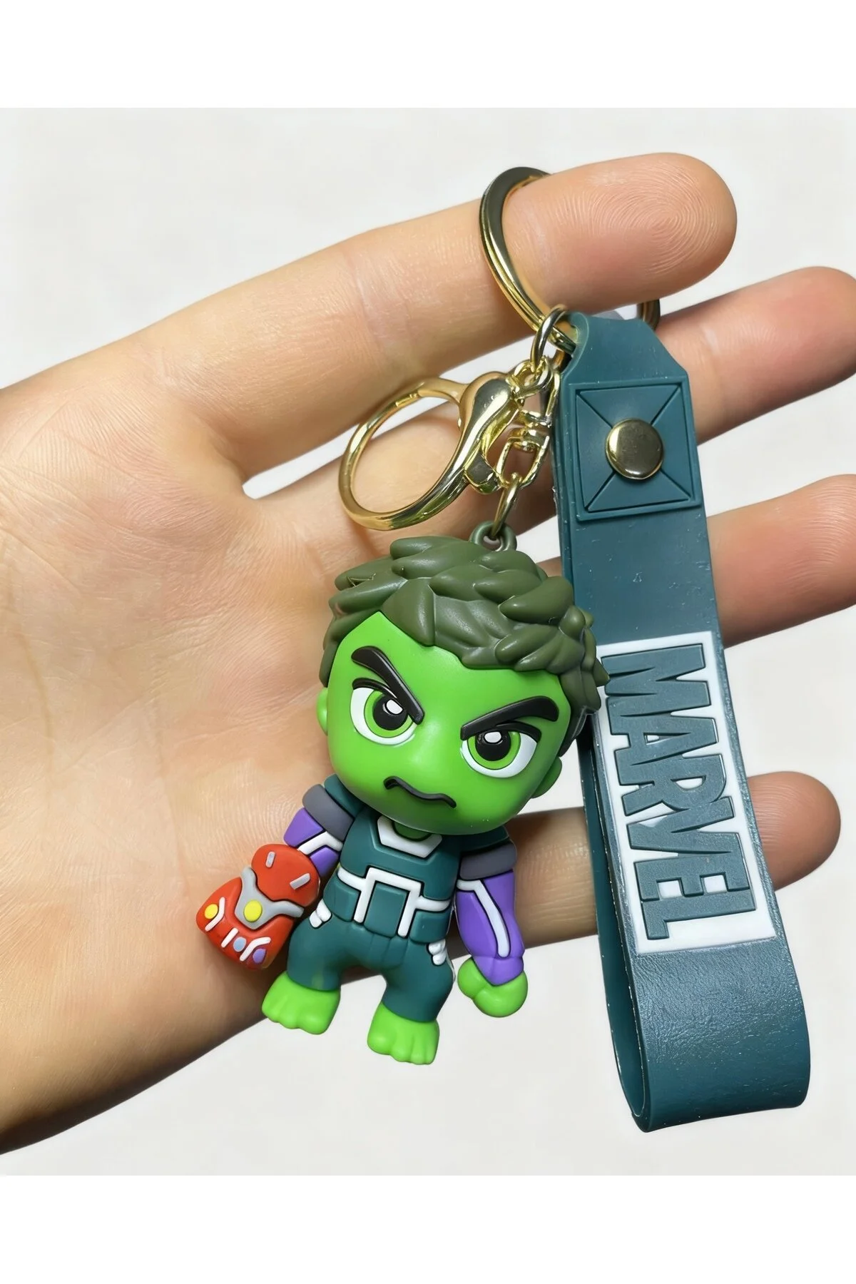 جلیقه کلید لوازم جانبی جاکلیدی و کیف سیلیکونی سایز بزرگ MARVEL HULK 3D nss sky rock