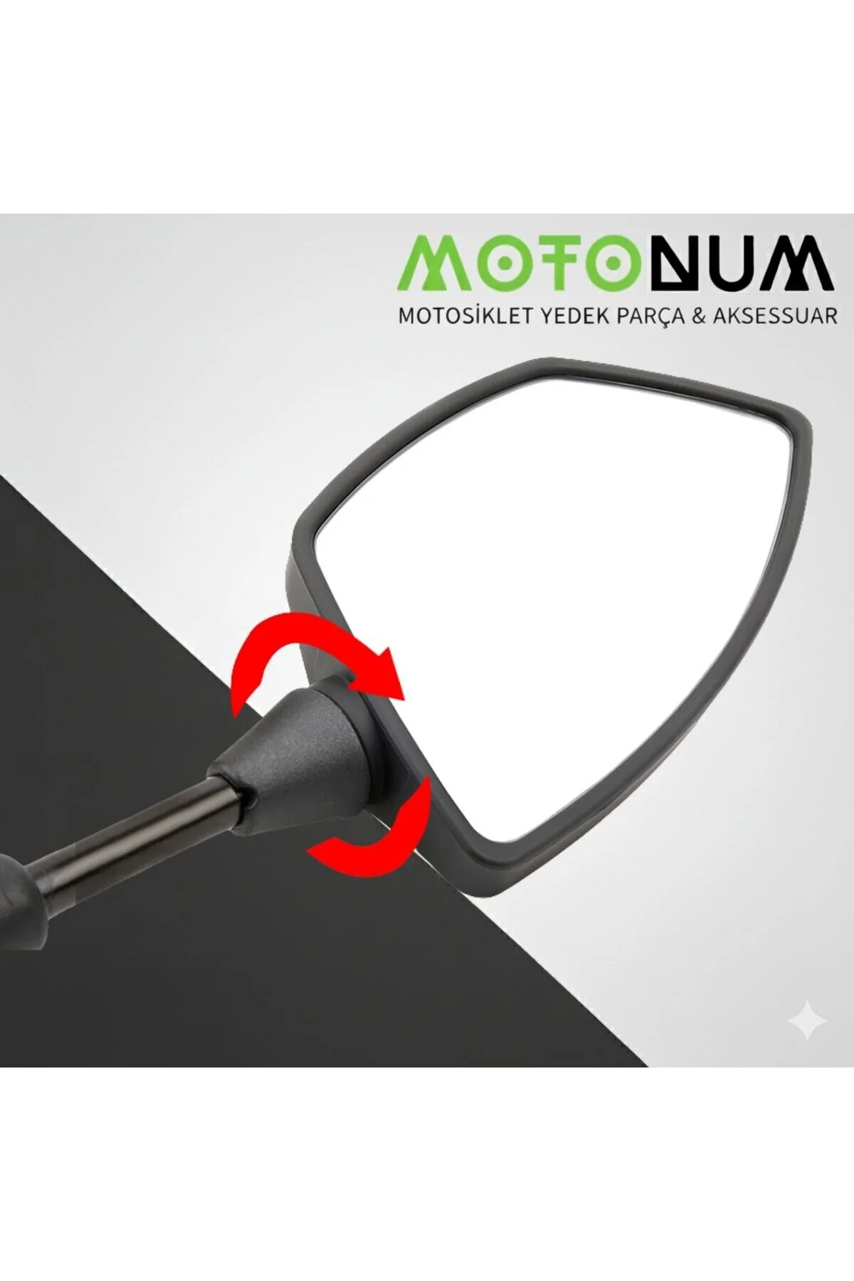 آینه بغل موتورسیکلت تزئینی یاماها تریسیتی 125 رنگ آبی A03428 Motonum