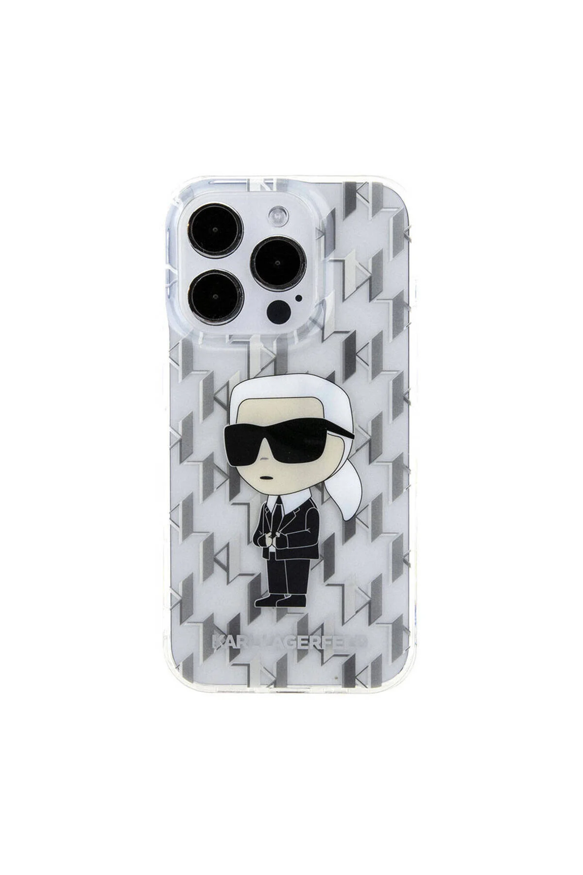 کاور و قاب سازگار با آیفون 15 پرو KARL LAGERFELD IML ICONIC MONOGRAM جلد دارای مجوز شفاف Karl Lagerfeld