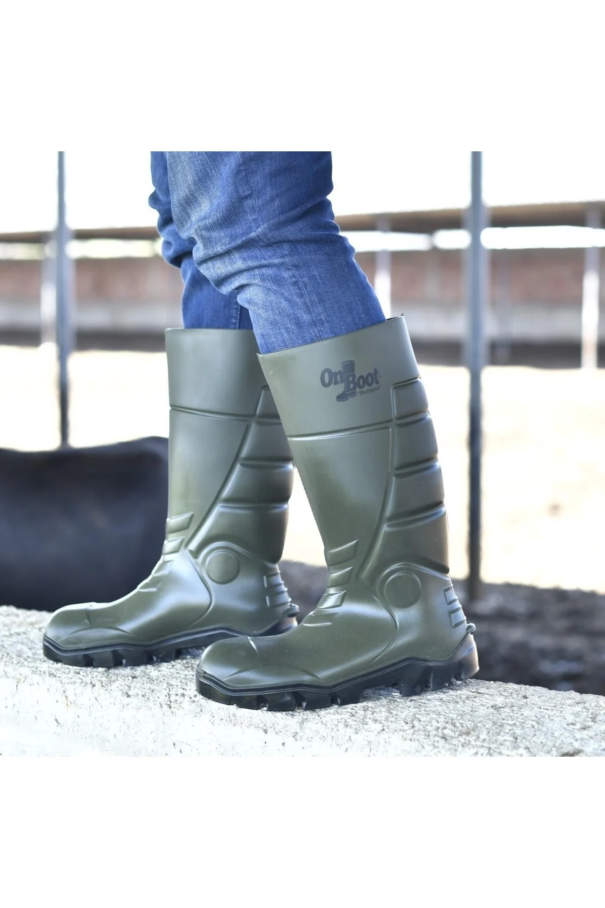 چکمه چکمه‌های شکاری و بارانی با کفی ضدآب ضد لغزش گرمی طولانی ONBOOT ON BOOT