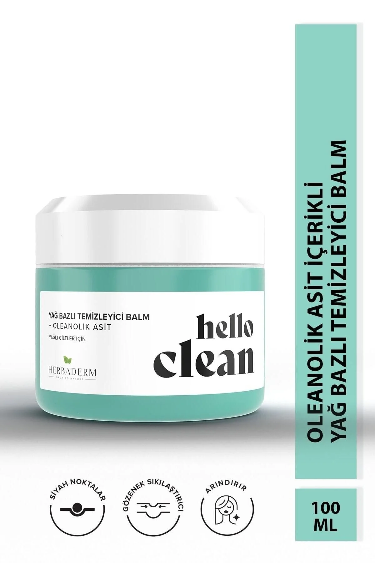 پاک‌کننده صورت 100 میلی‌لیتری با خاصیت کنترل چربی و منافذ باز Herbaderm