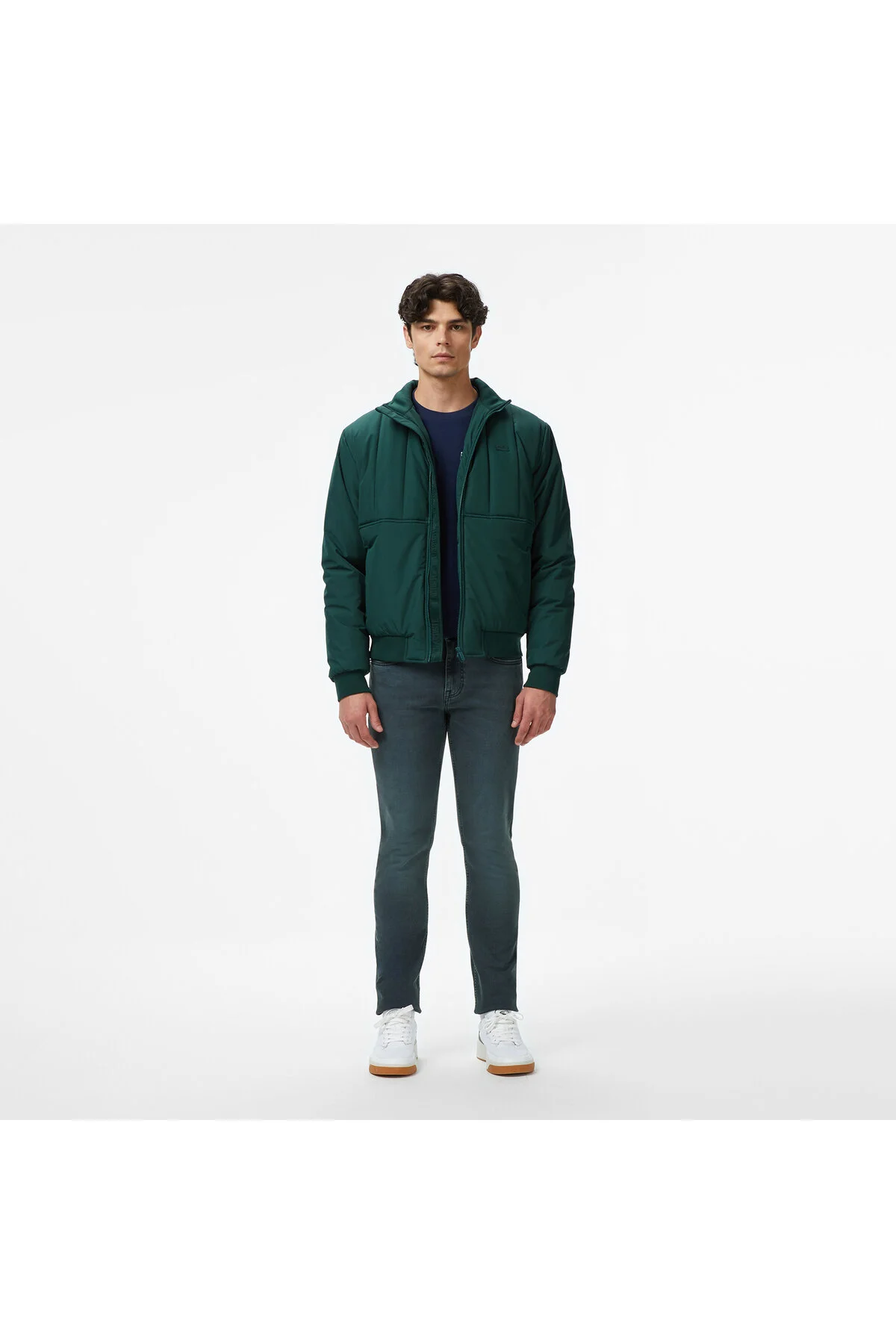 شلوار آبی مردانه جین باریک و لاگوست Lacoste