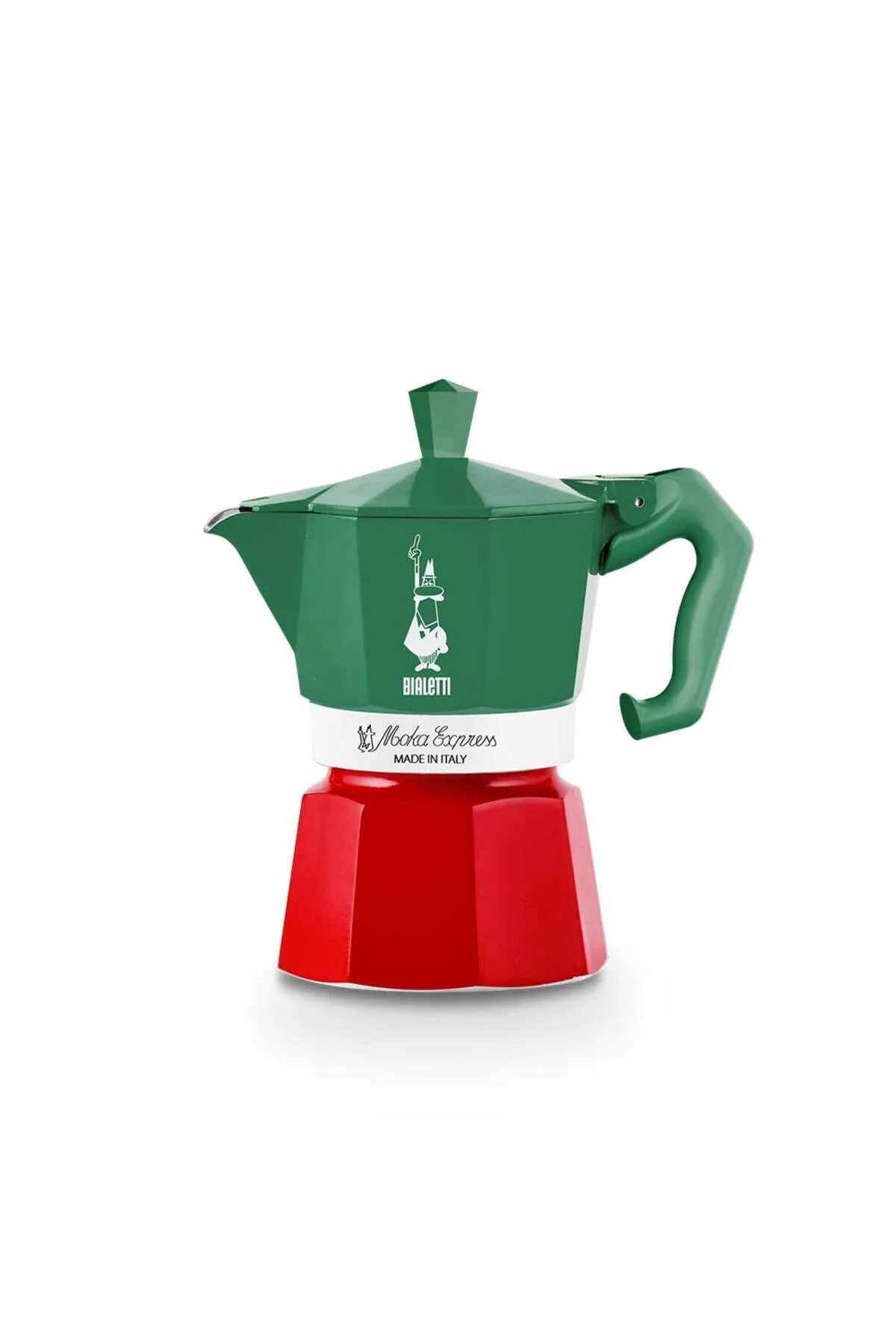 موکا پات چند رنگ گلدان Moka Exclusive Italia 3 فنجان سبز بیالتی  Bialetti