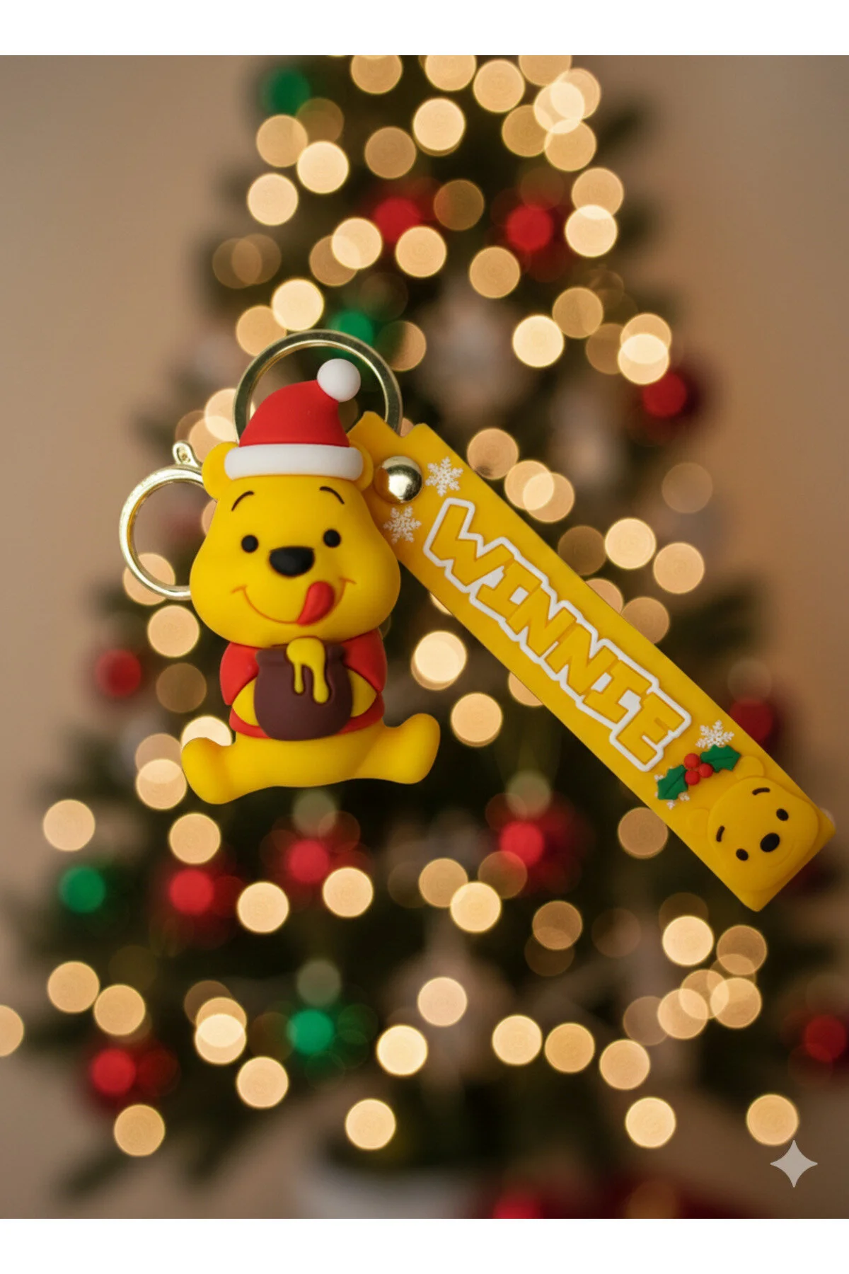 جلیقه کلید لوازم جانبی کیف و جاکلیدی بزرگ سیلیکونی سه بعدی WINNIE THE POOH سایز Tajemny