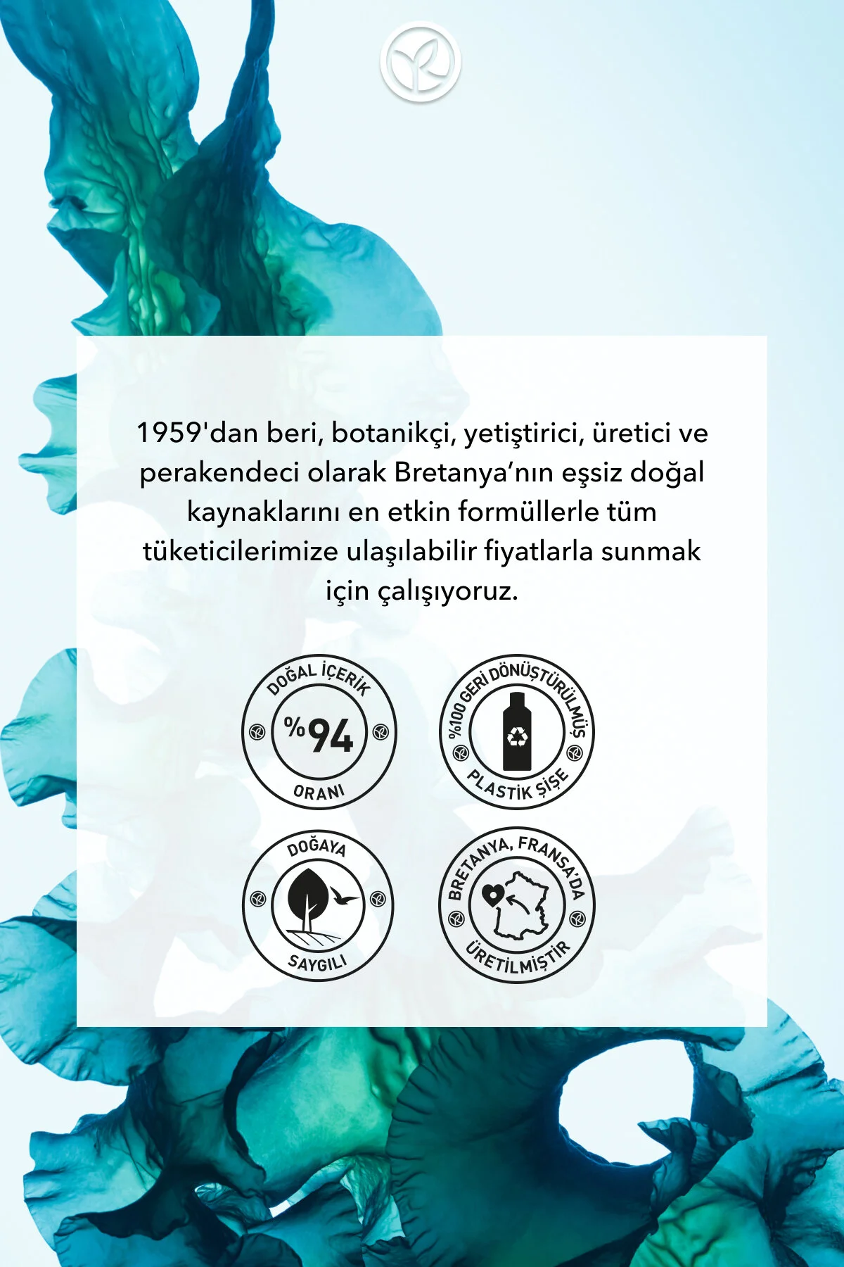 Yves Rocher صابون مایع Cooling Ocean Breeze حاوی عصاره جلبک دریایی 190میل
