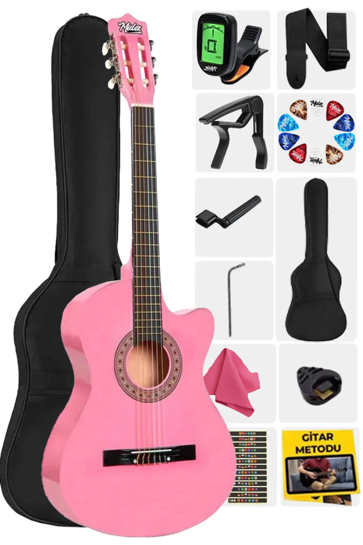 گیتار CG 395PK PINK CUT CLICAT Midex