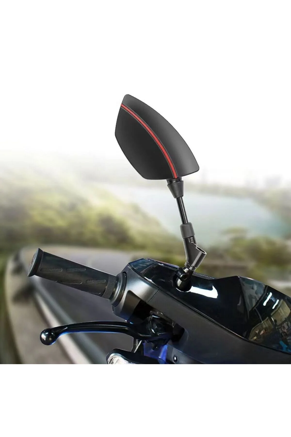 آینه بغل موتورسیکلت تزئینی یاماها XMAX 250 آبی رنگ A03424 Motonum