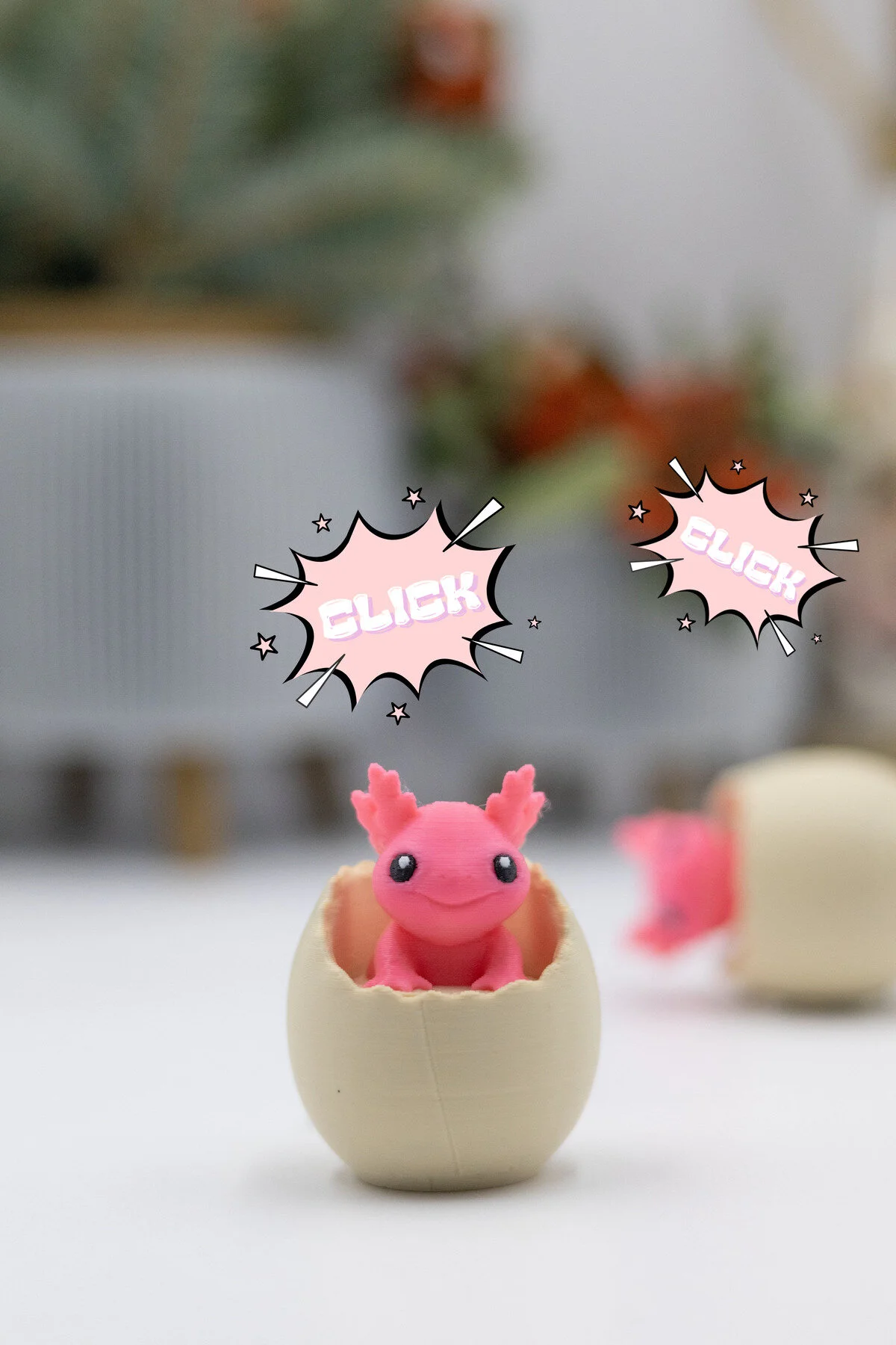 جلیقه کلید جاکلیدی کلیکر AXOLOTL – چاپ سه بعدی CUTE FIDGET مینی اسباب بازی کاهش استرس Modello Craft
