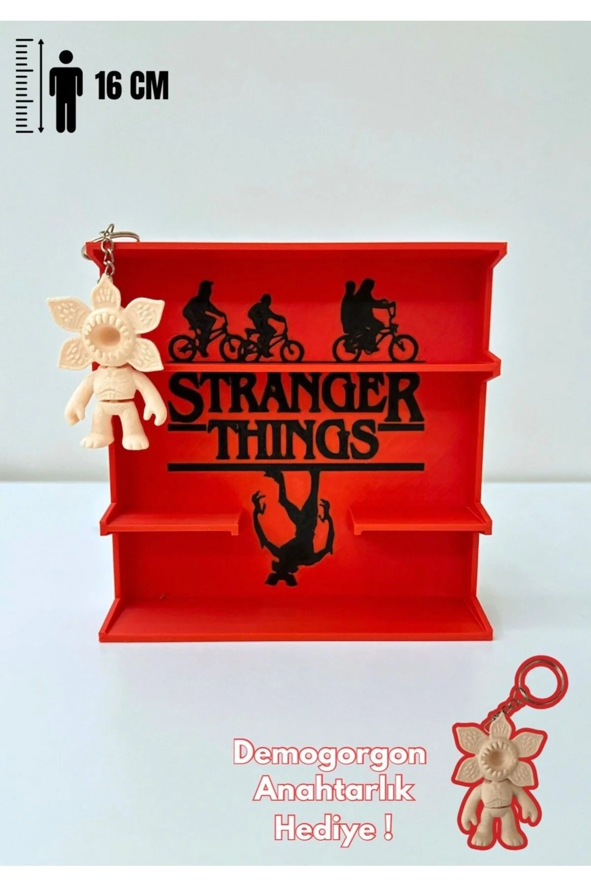 اسباب بازی های فیگور دیگر پایه چاپی STRANGER THINGS هدیه جاکلیدی DEMOGORGON 16X16 سانتی متر You Toys