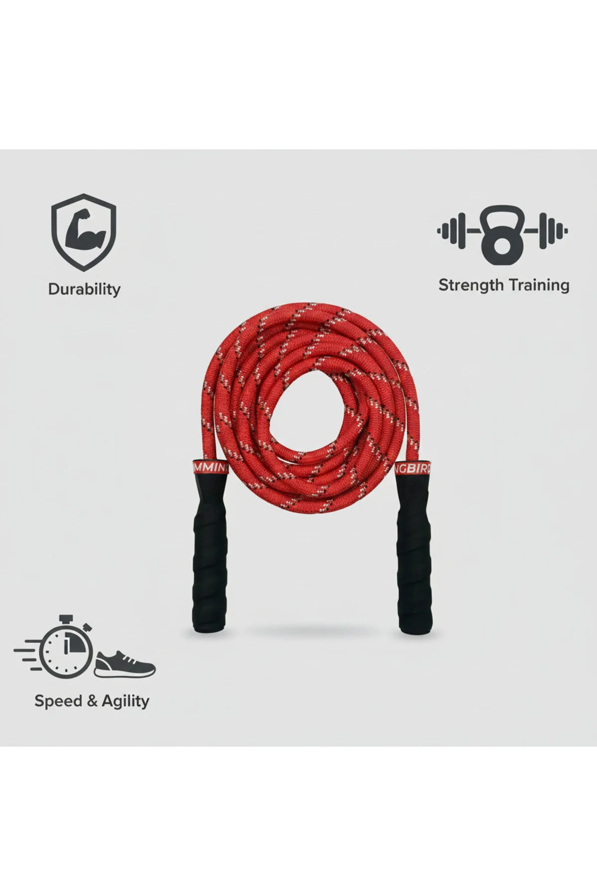 طناب ورزشی کشیدن مرغ مگس خوار پرش برای کراس فیت تناسب اندام و تمرین کاردیو WOD CLAW TRAİNİNG