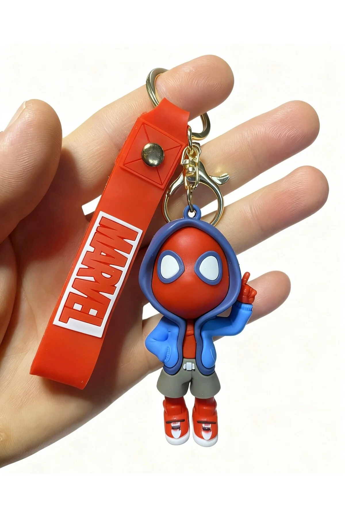 جلیقه کلید لوازم جانبی جاکلیدی و کیف سیلیکونی با کیفیت عالی SPIDERMAN MARVEL SPIDER MAN 3D LARGE nss sky rock