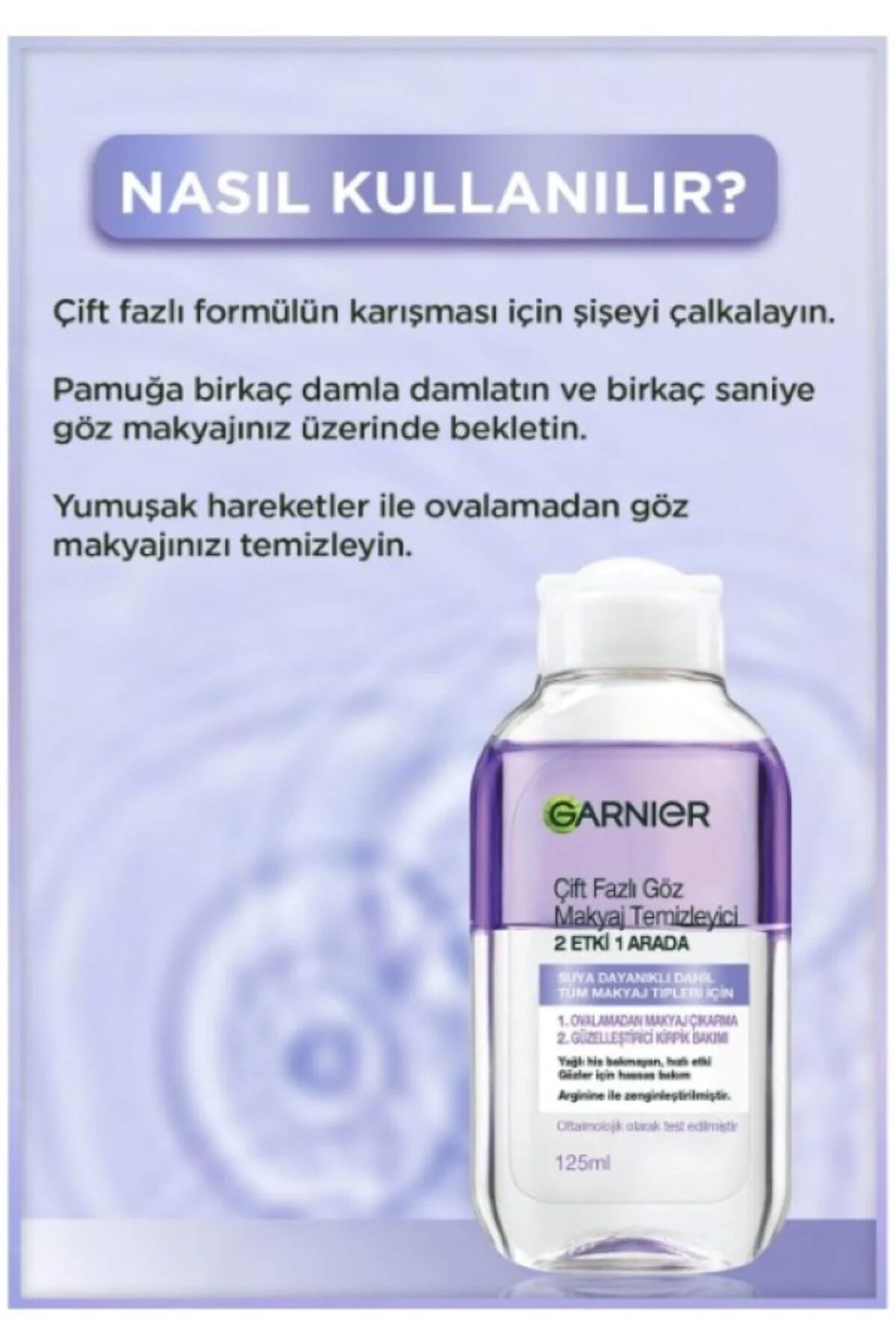 پاک کننده آرایش چشم ابراز اثر دوگانه 125 میل X 2 قطعه Garnier