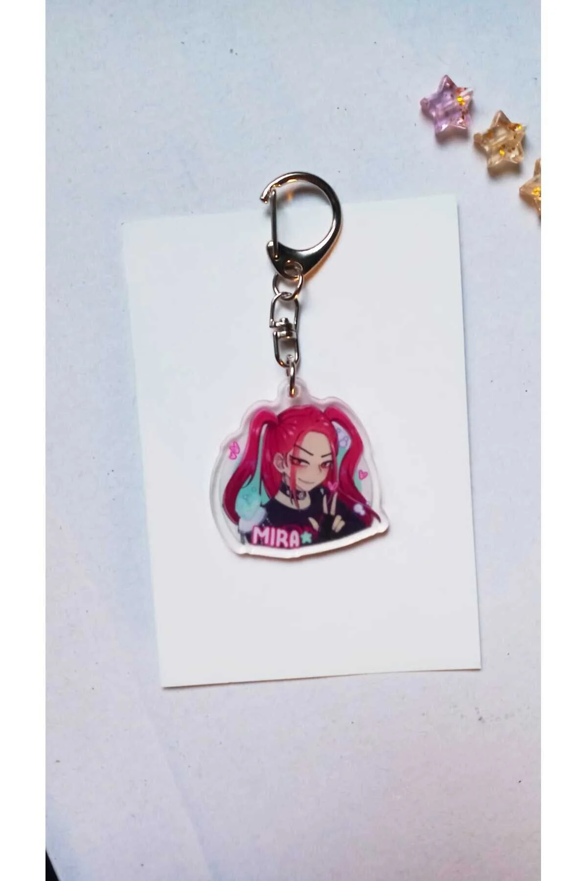 جلیقه کلید KPOP DEMON HUNTERS میرا هانتتریکس KEYCHAIN Atölye Moonlit