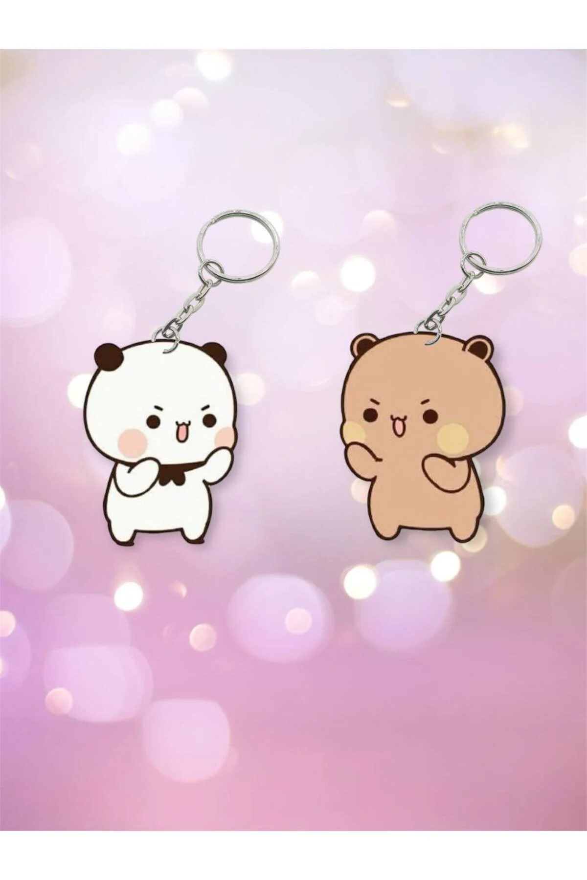 جلیقه کلید ست زیورآلات کیف کادویی ویژه برای عاشقان خرس عروسکی DUDU BUBU PANDA ADA 3D