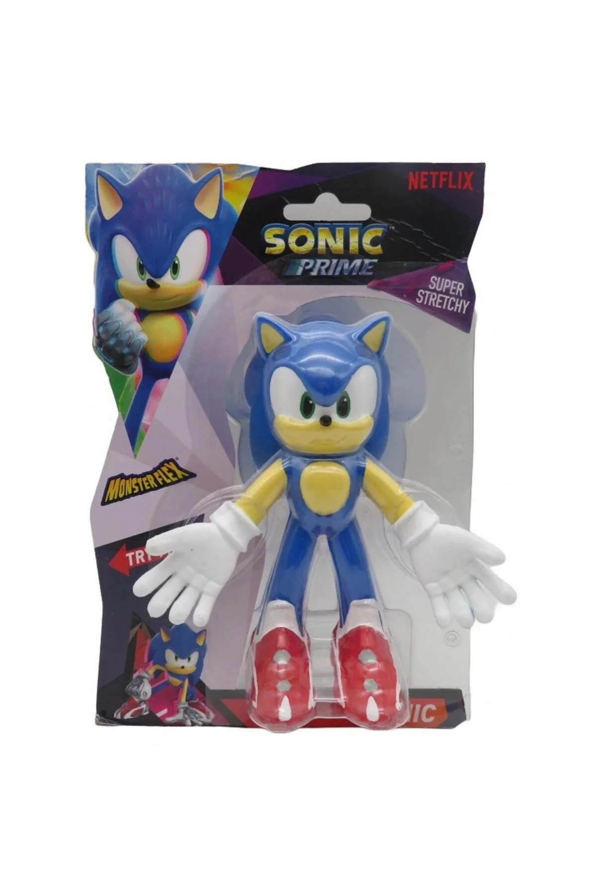 اسباب بازی های فیگور دیگر MONSTERFLEX STRETCH SUPER FLEXIBLE SONIC PRIME FIGURE dekofon