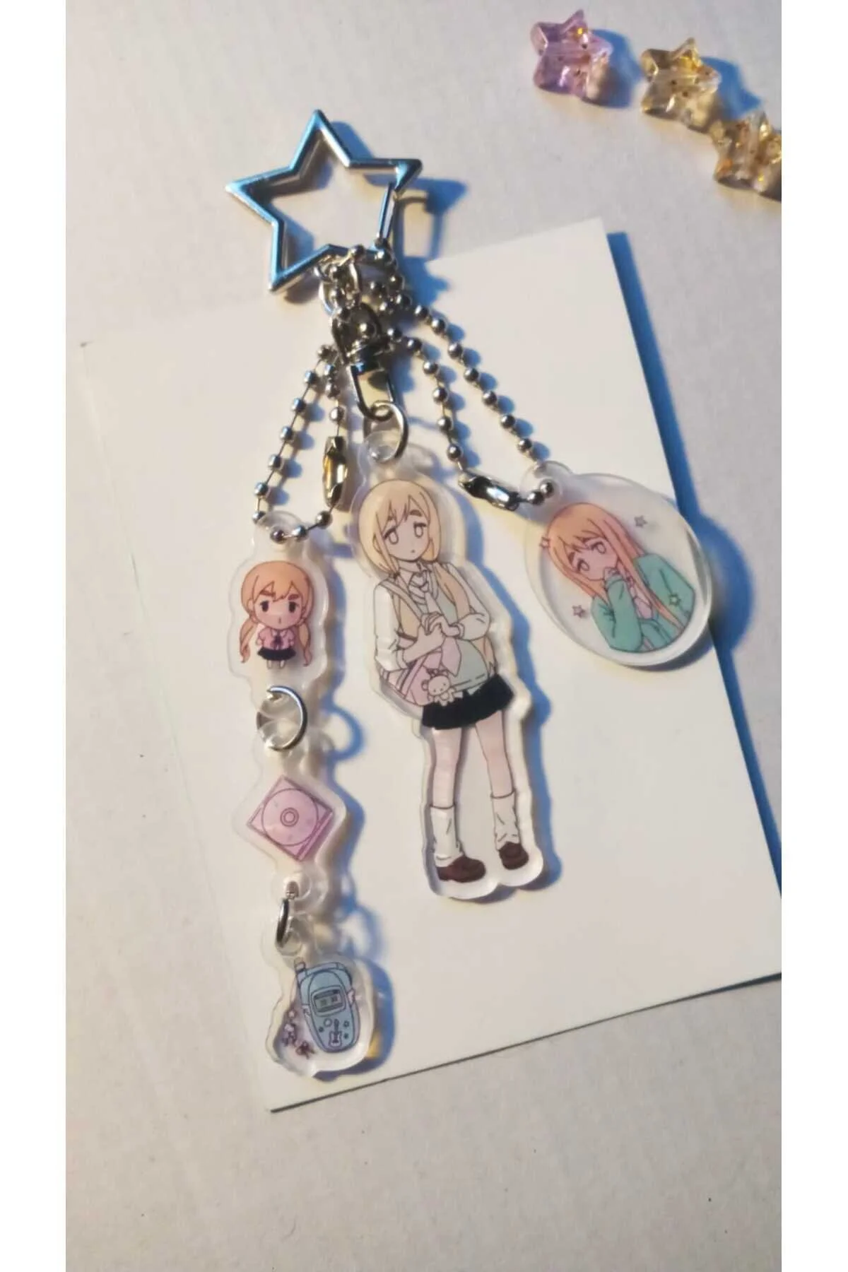 جلیقه کلید K ON TSUMUGI KOTOBUKI KEYCHAIN ANIME BAG CHARM Atölye Moonlit