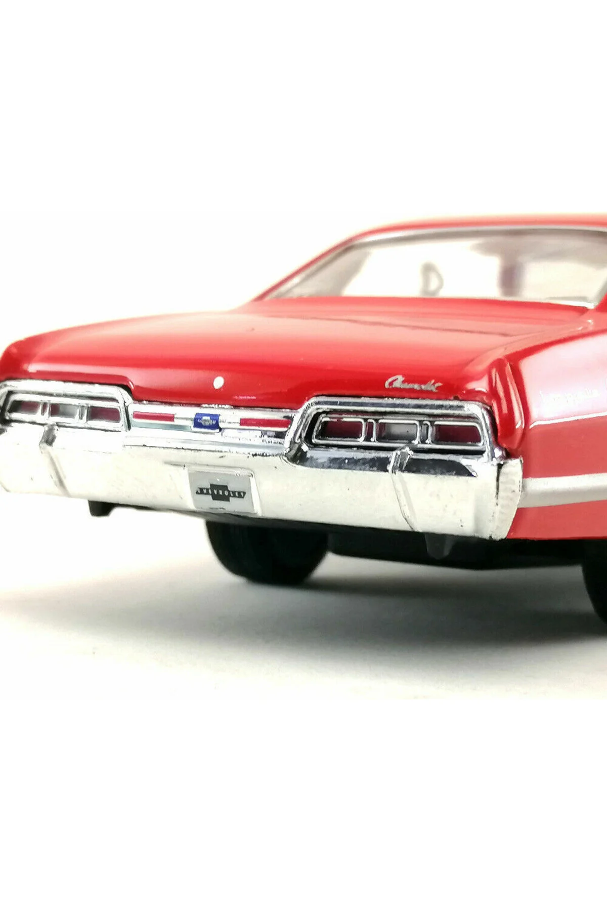 ماشین اسباب بازی شورولت ایمپالا قرمز PULL DROP 1967 Kinsmart