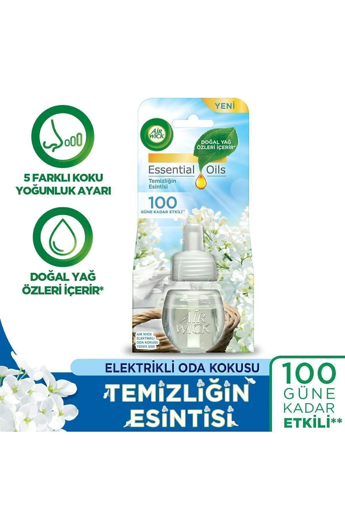 بوگیر و تصفیه کننده هوا مجموعه بوی اتاق برقی بطری یدکی X 3 قطعه Air Wick