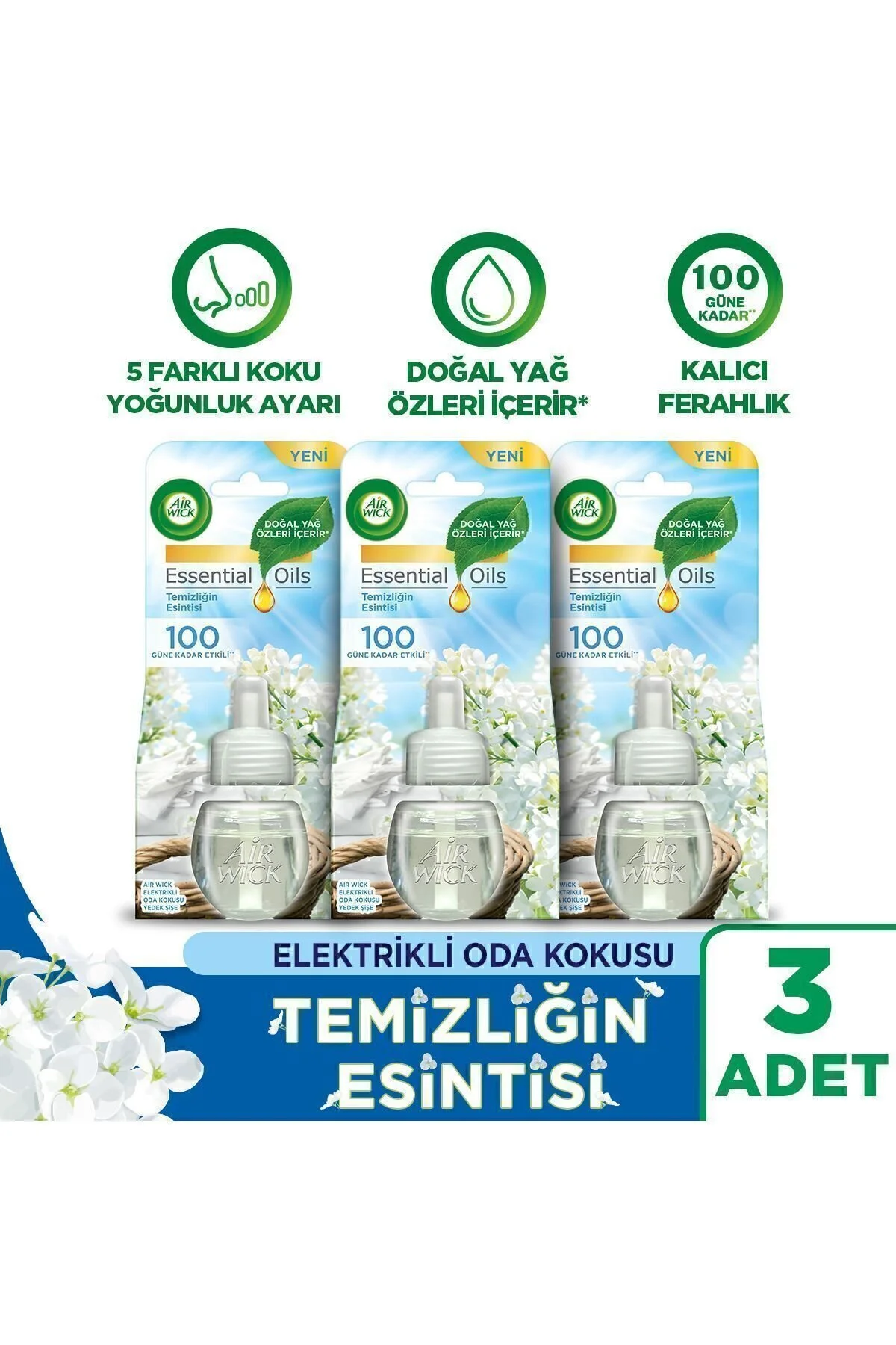 بوگیر و تصفیه کننده هوا بوی اتاق برقی BANTA BANTE X 3 قطعات Air Wick