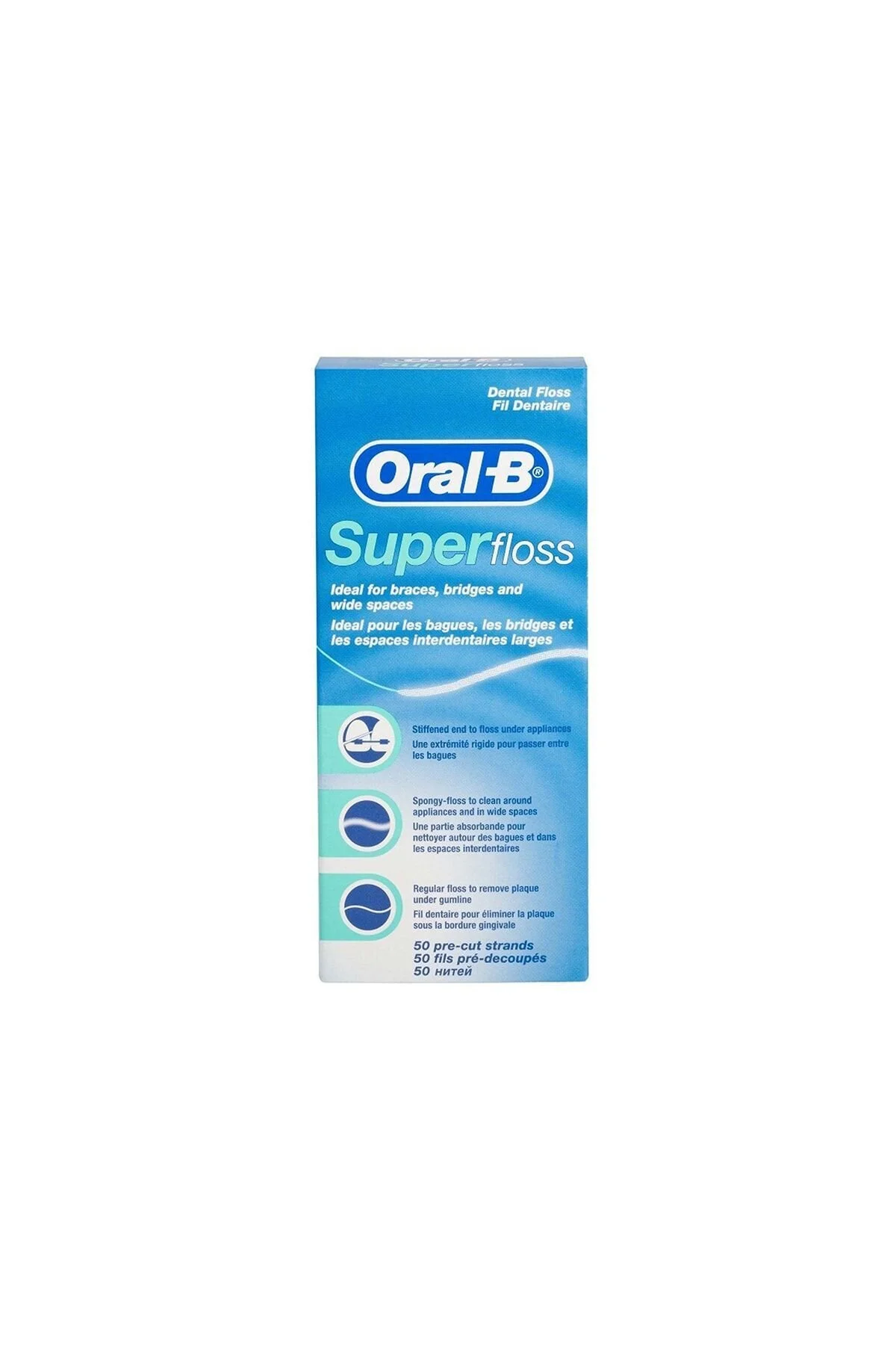نخ دندان سوپر فلاس 50 عددی مناسب برای مراقبت از دهان و دندان اورال‌بی Oral-B
