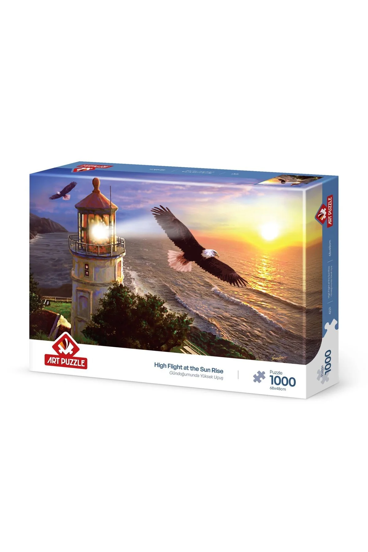 پازل پرواز 1000 قطعه در طلوع آفتاب 4221 از ترکیه Art Puzzle