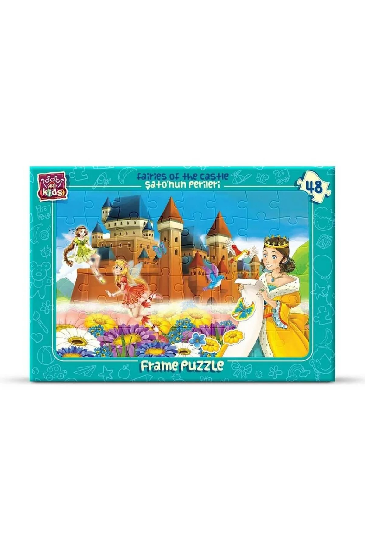 پازل ها و یاپبوزهای کودک دخترانه پسرانه بچگانه ART CHILD PUZZLE 48 قطعه قلعه پری اورجینال ارت Art Puzzle