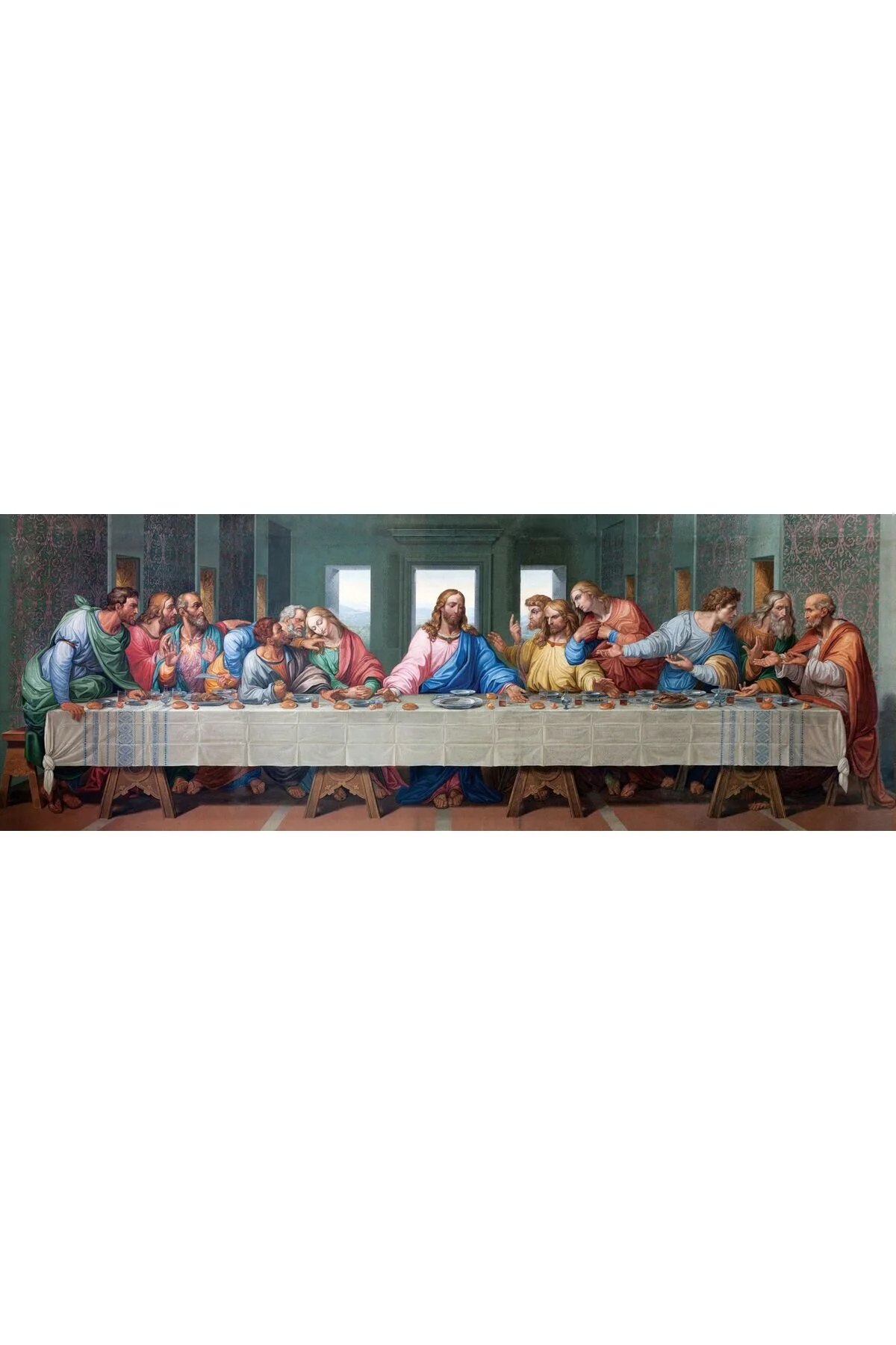 پازل 1000 تکه پانوراما آرت پازل مدل شام آخر تولید ترکیه با کیفیت ممتاز Art Puzzle